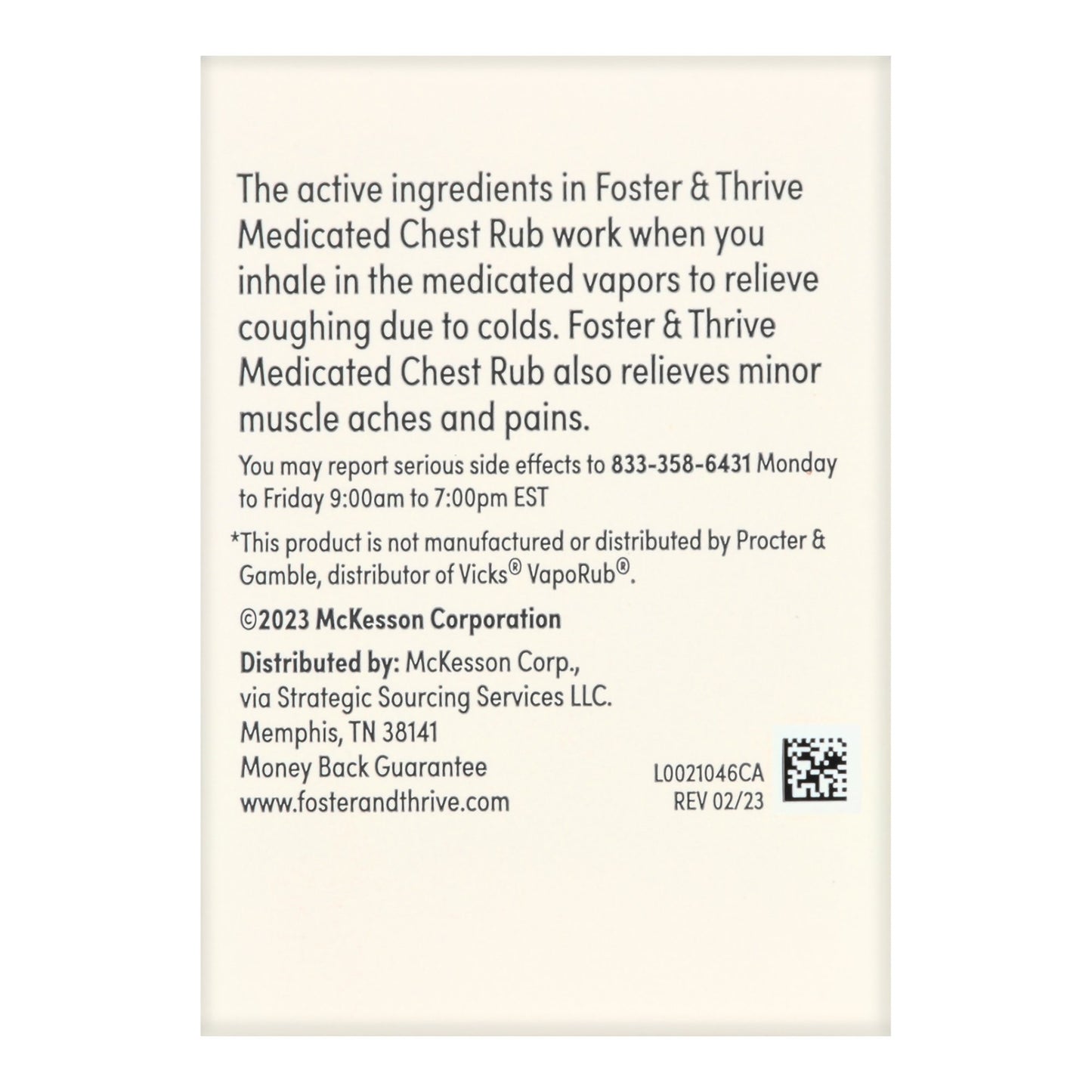 CHEST RUB, OINT FT MEDICATED 3.5OZ