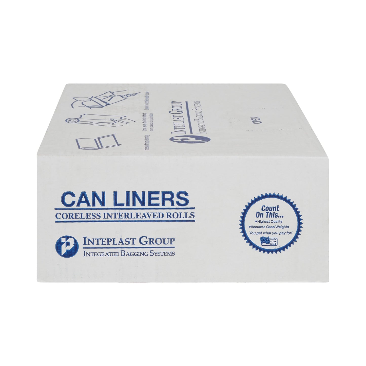 LINER, TRASH CAN CLR 17MIC 40"X48" 40-45GL (250/CS)