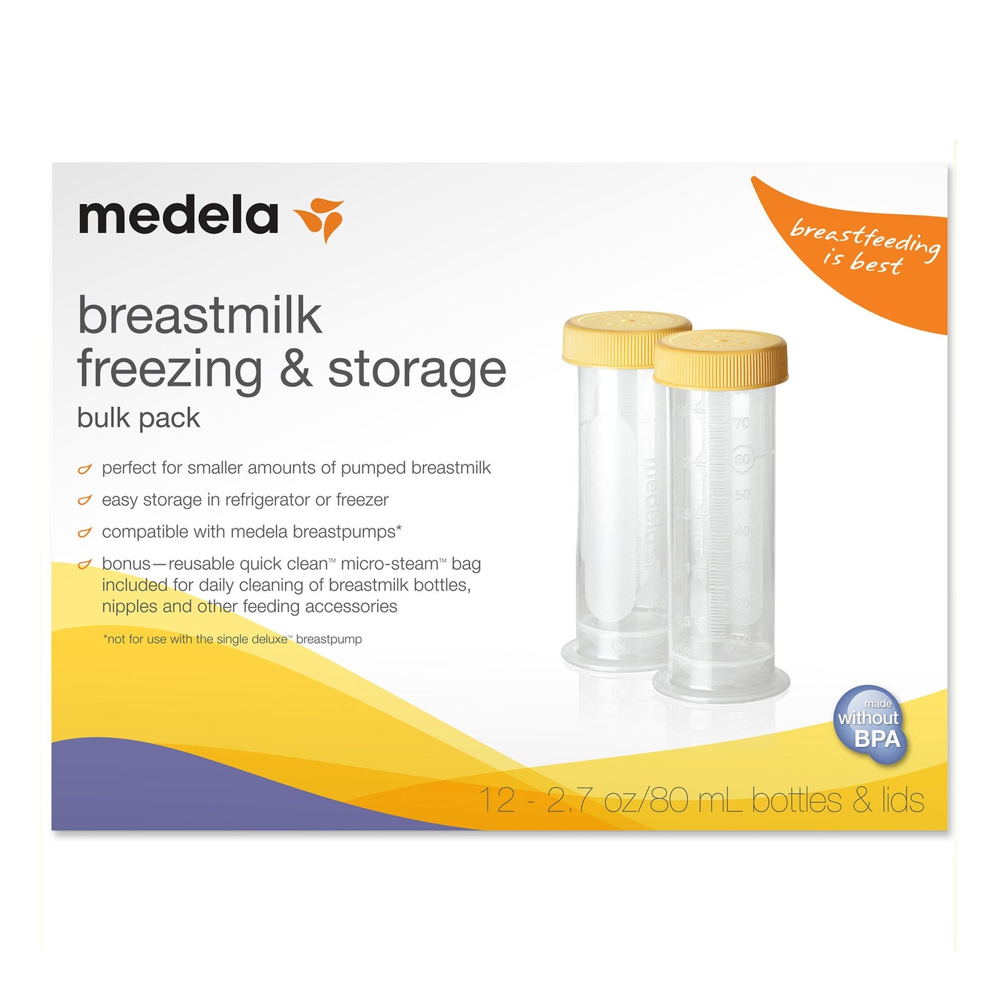 CONTAINER, BREAST MILK 80ML (12/BX 2BX/CS)