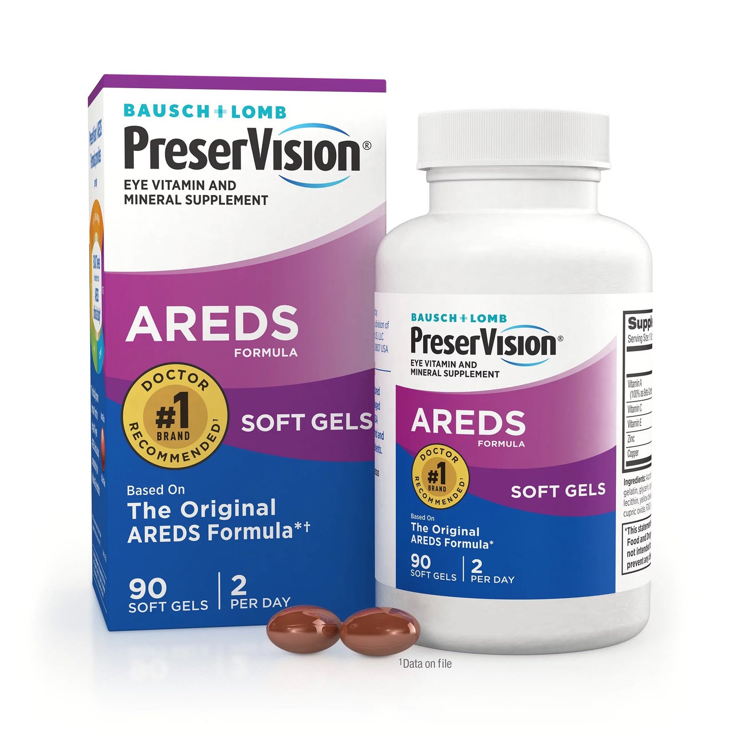 PRESER VISION AREDS 2+MULTIVITAMIN, CAP SGEL (100/BT)