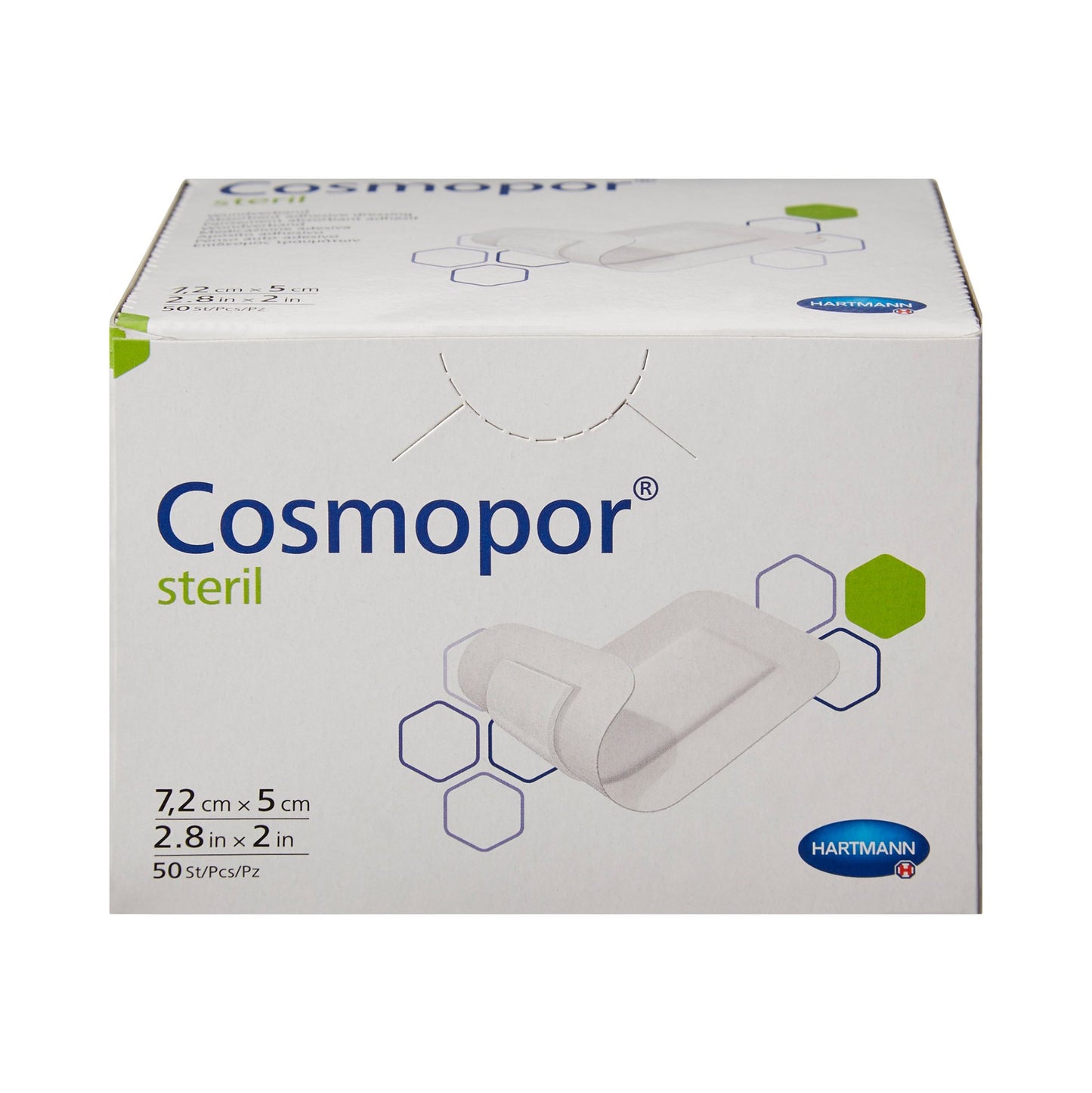 DRESSING, ADH COSMOPOR STR 2"X2.8" (50/BX 20BX/CS)