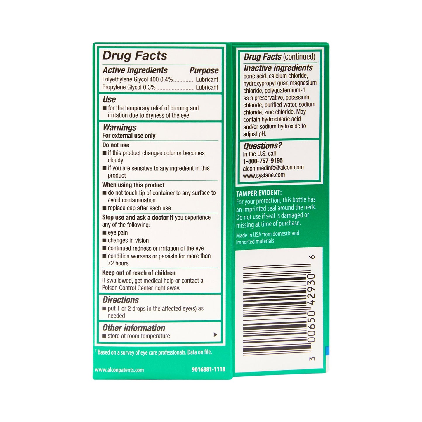 SYSTANE LUB EYE, DRP 0.3%-0.4%30ML