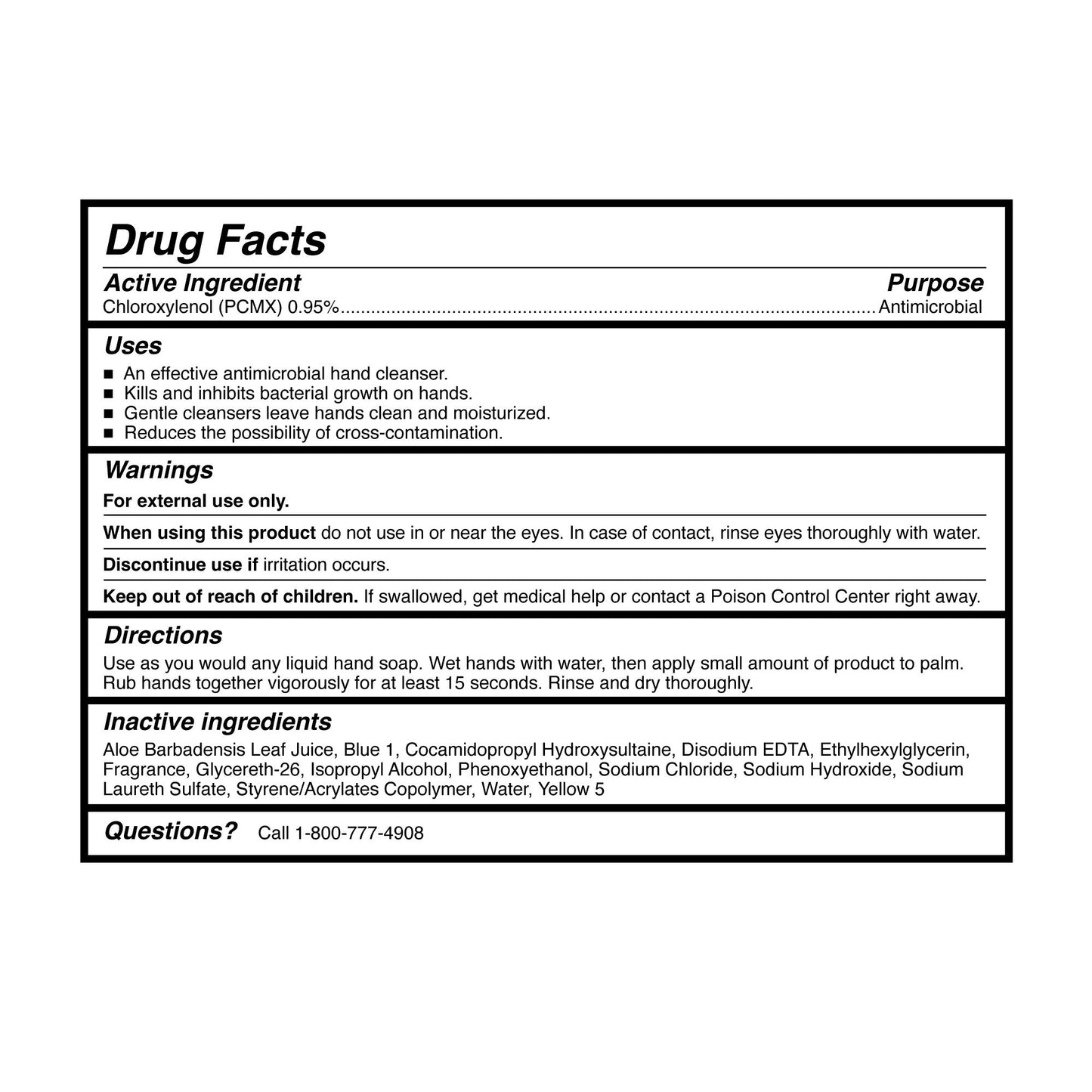 SOAP, ANTIMICRO LOTION ALOE GL(4/CS)