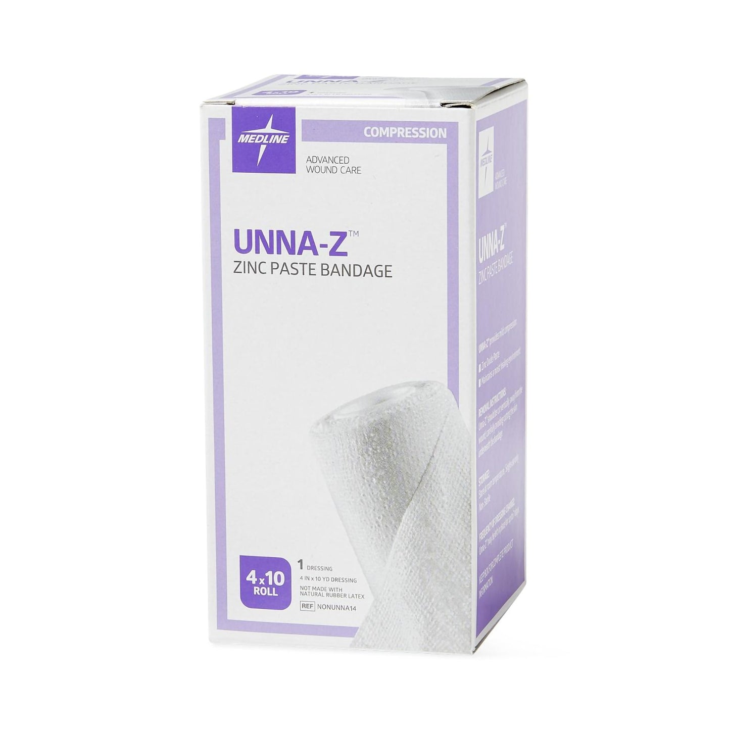 BANDAGE, UNNA BOOT Z W/O CALAMINE 4X10YDS (12/CS)