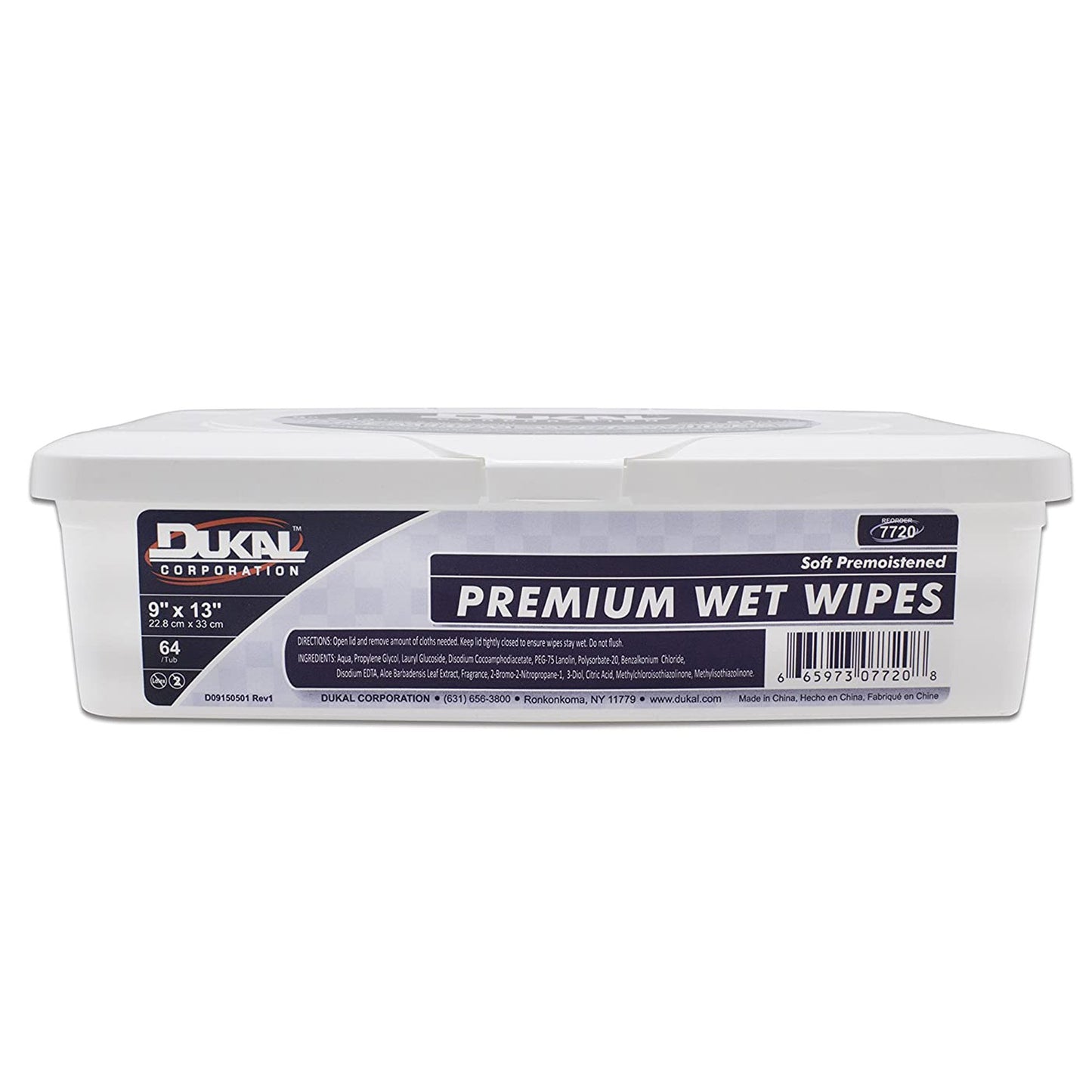 WIPE, WET PREMIUM ADLT 9"X13" (64/PK 8PK/CS)