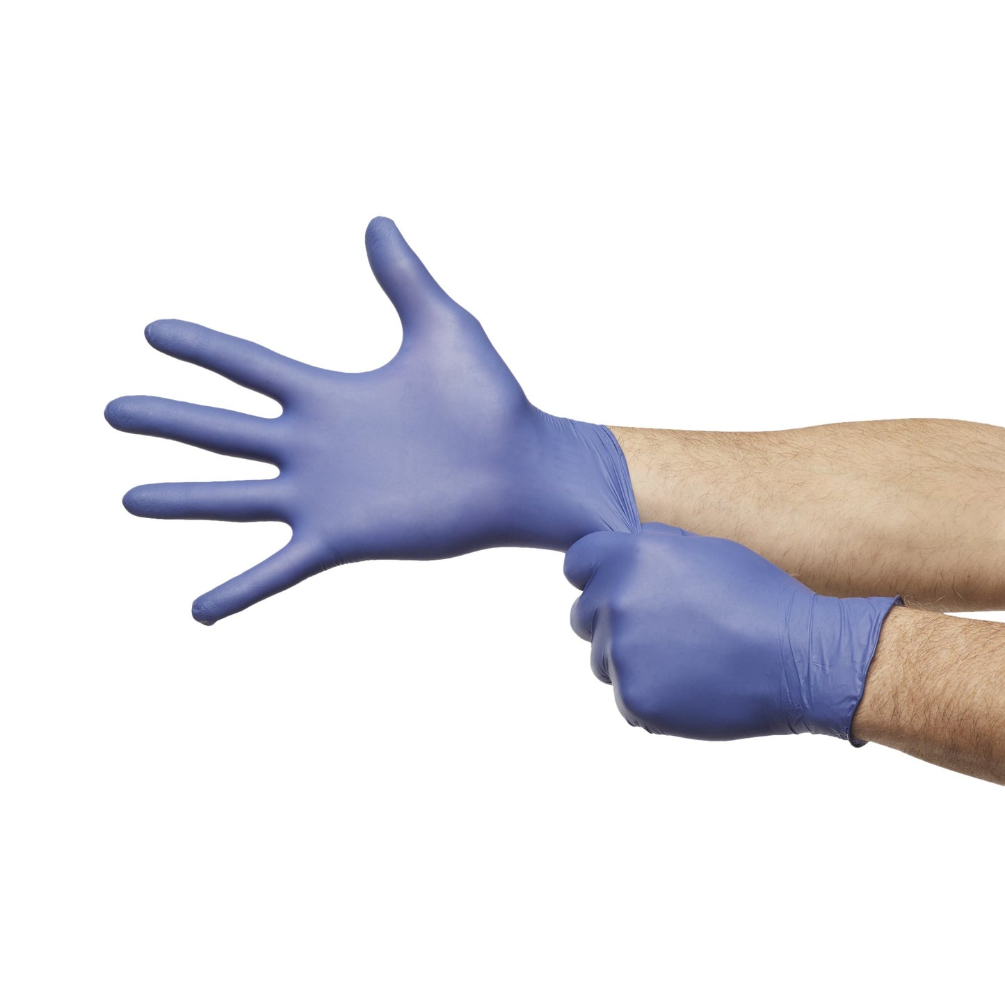 GLOVE, EXAM NTRL LG N/S CHEMO LDC BLU (250/BX 10BX/CS)