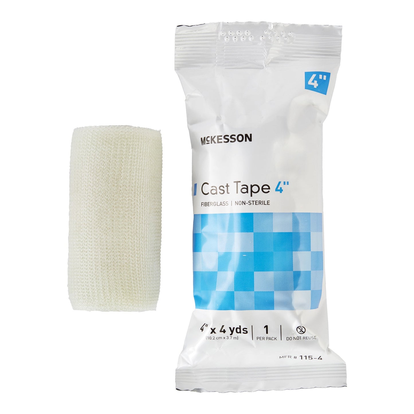 TAPE, CAST WHT LF 4"X4YDS (10RL/BX)