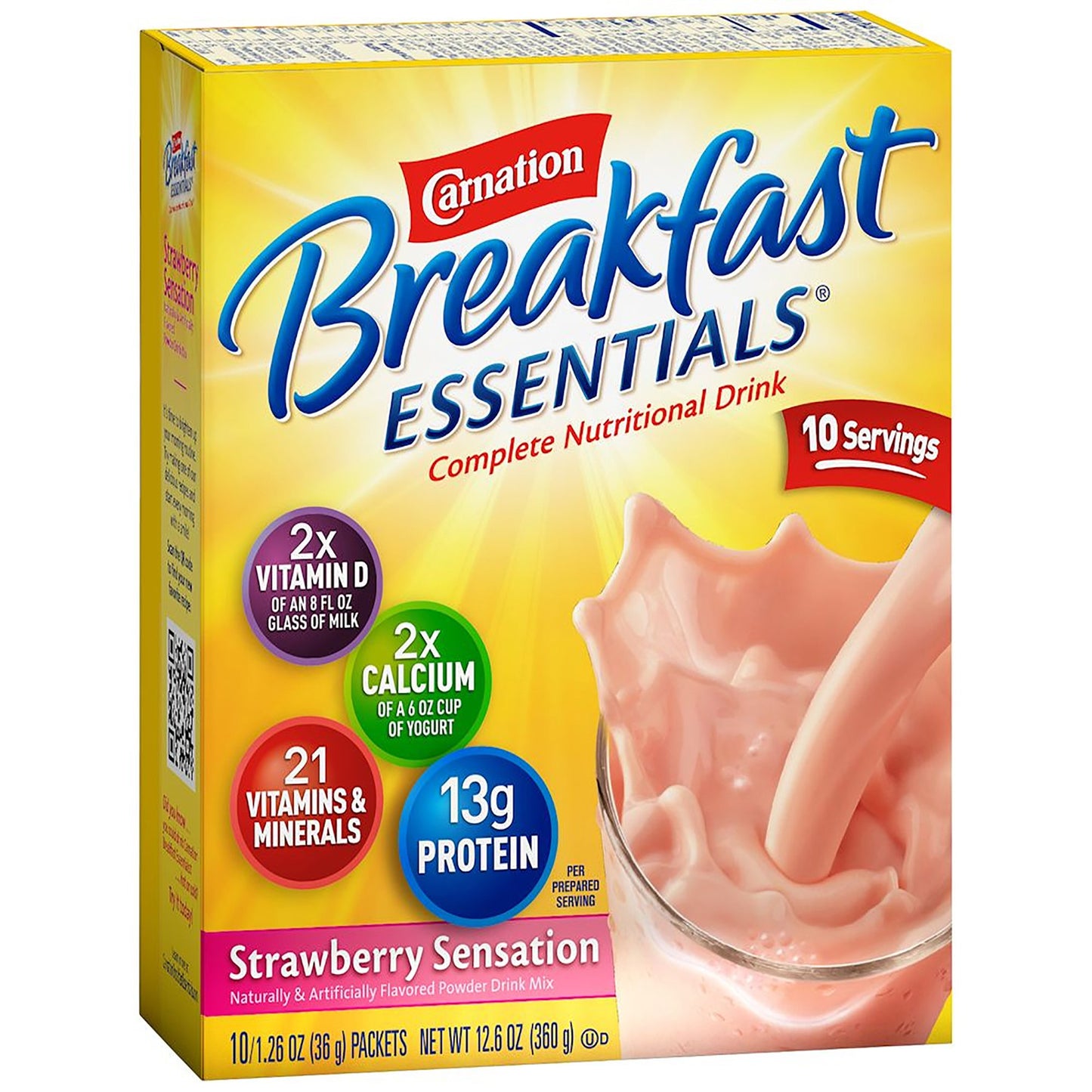 CARNATION INST BRKFST, PDR STRWBRY (10/BX 6BX