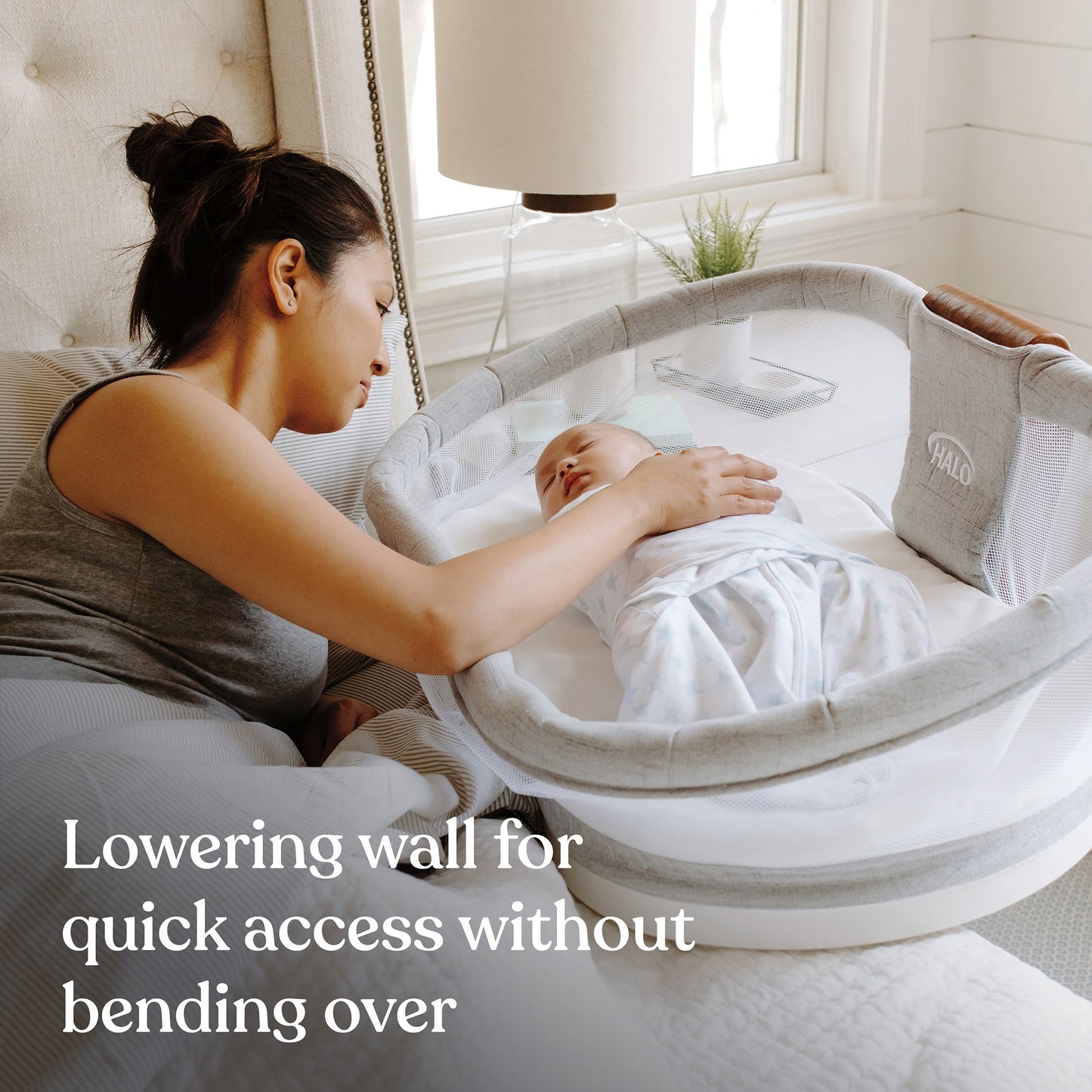 BASSINET, SWIVEL LUX SERIES VIBRATING ADJ HT GRY