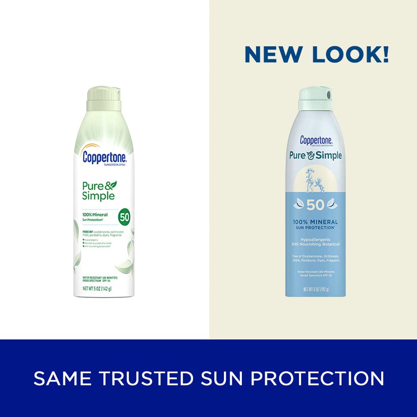 COPPERTONE, LOT PURE & SIMPLE SPF50 6OZ