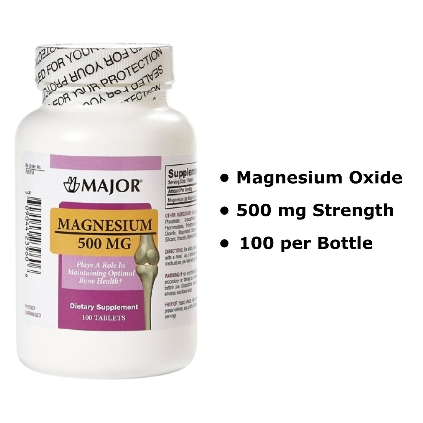 MAGNESIUM OXIDE, TAB 500MG
