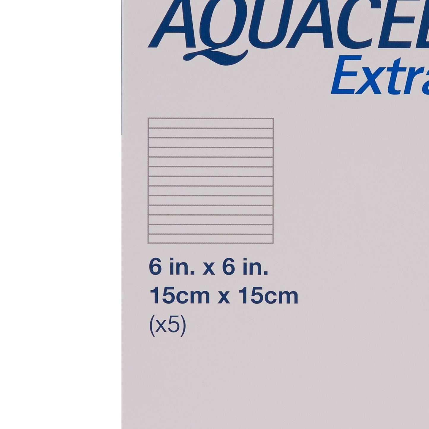 DRESSING, WND AQUACEL X HYDFBRW/O BORDER 6X6" (5/B