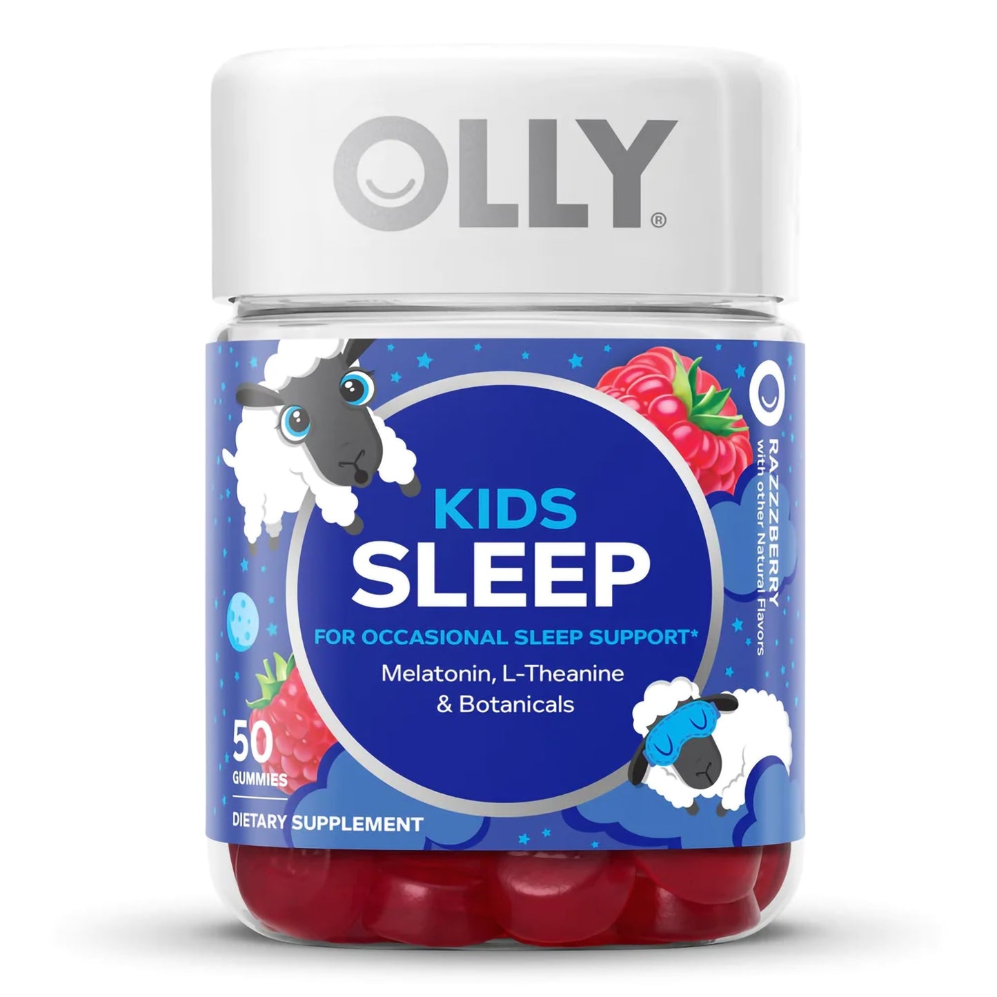 OLLY, GUMMY KIDS SLEEP RAZZBERRY (50/BT)