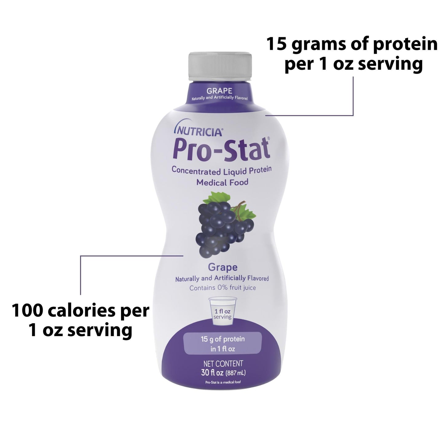 PRO-STAT SF, GRAPE 30OZ (6/CS)MEDNUT