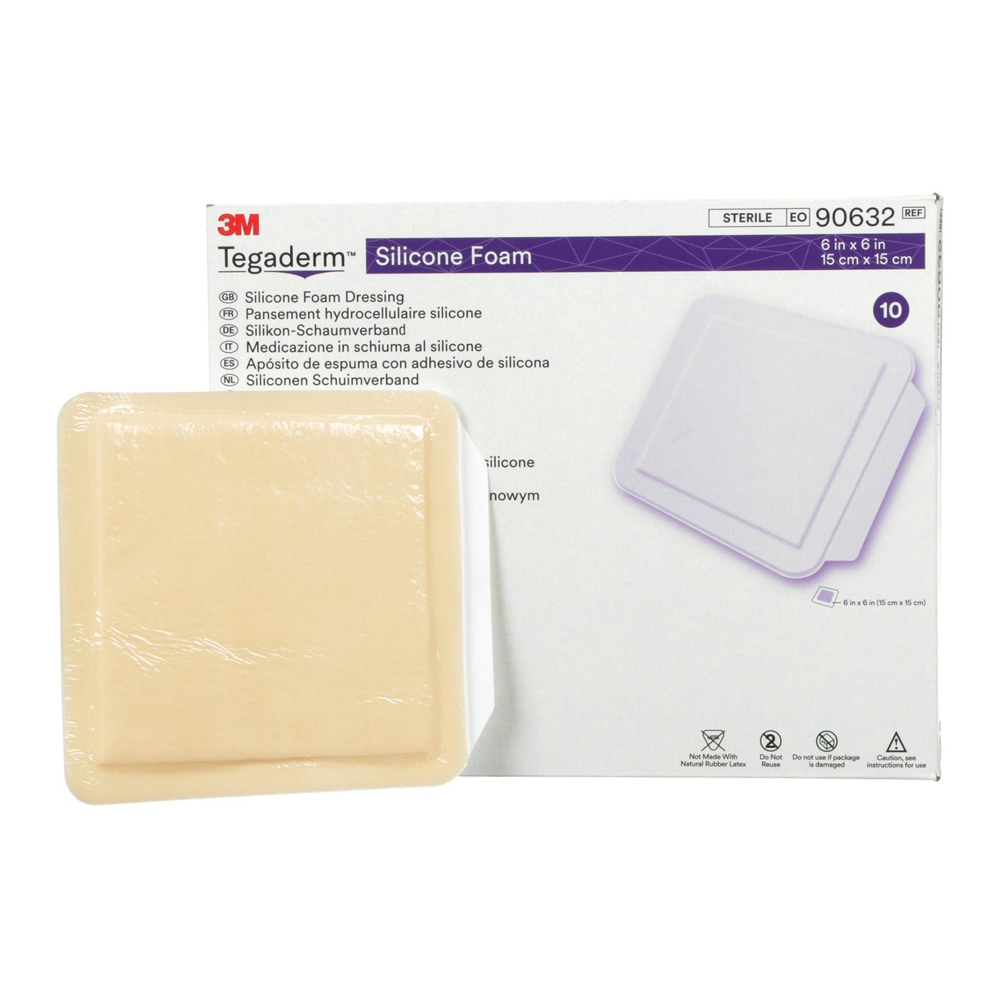 DRESSING, TEGADERM SIL FM NON-BORDERED 4"X4.25" (10/BX 4BX/C
