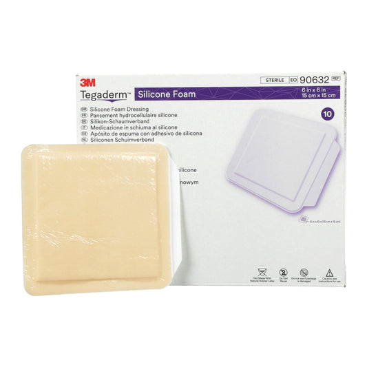DRESSING, TEGADERM SIL FM NON-BORDERED 4"X4.25" (10/BX 4BX/C