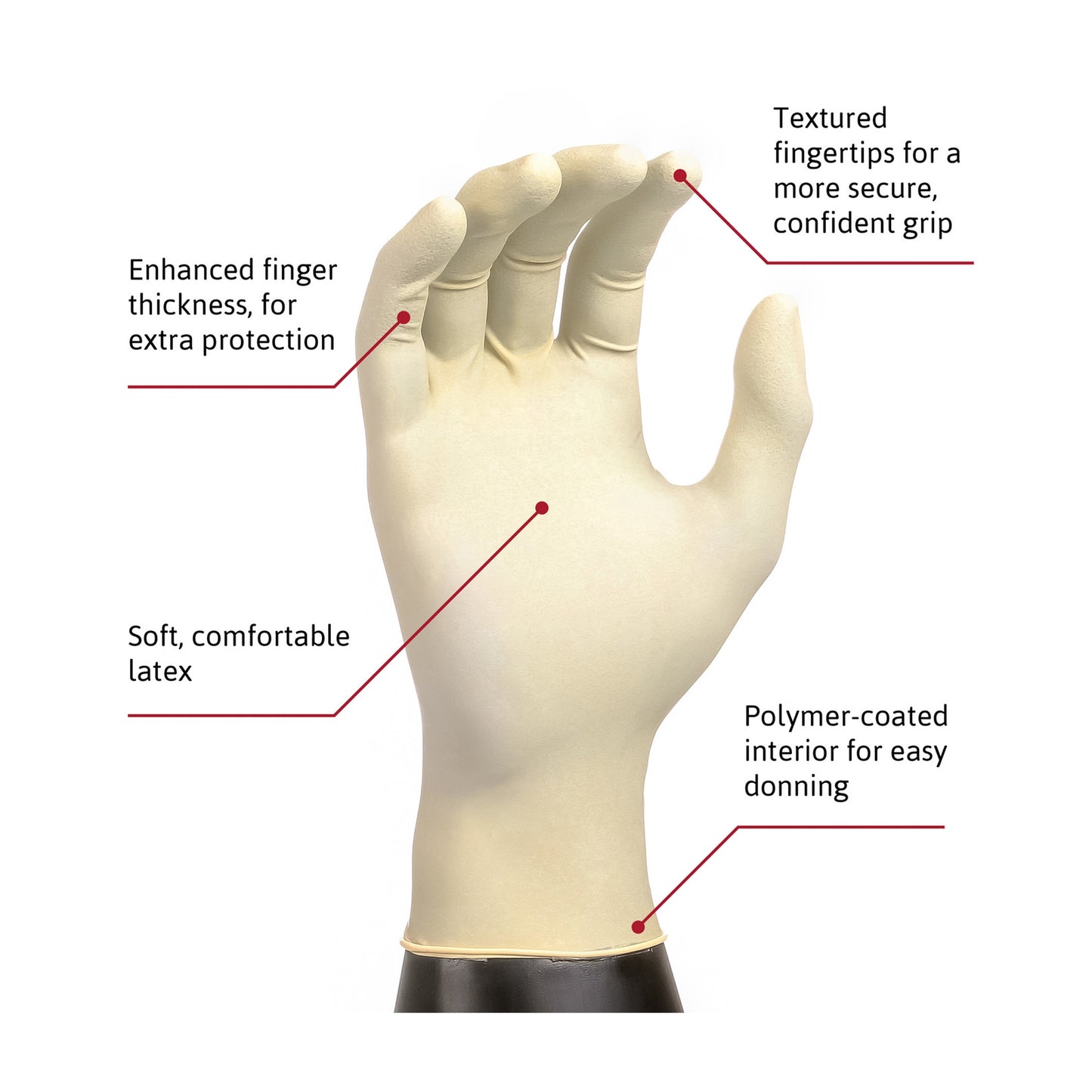 GLOVE, EXAM LTX LG N/S (100/BX10BX/CS)