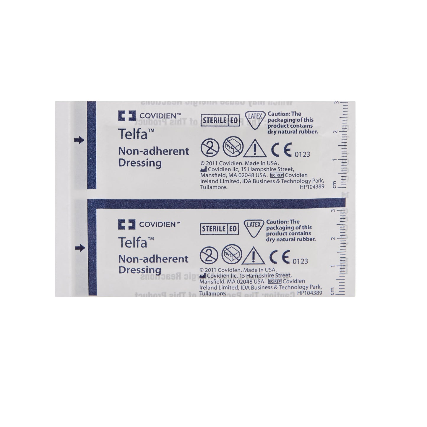 DRESSING, TELFA STR 2"X3" 1'S NON ADH (100/CT)