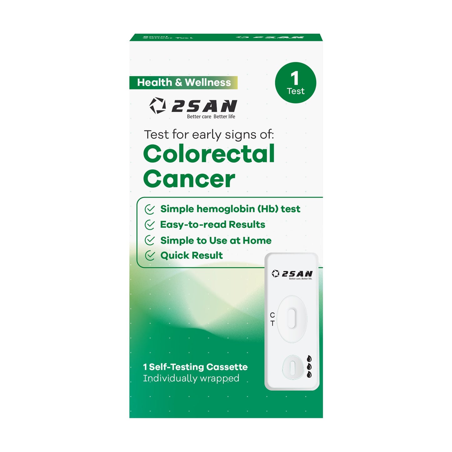 CANCER TEST, COLORECTAL SCREENING 2SAN FOB (24KT/CS)