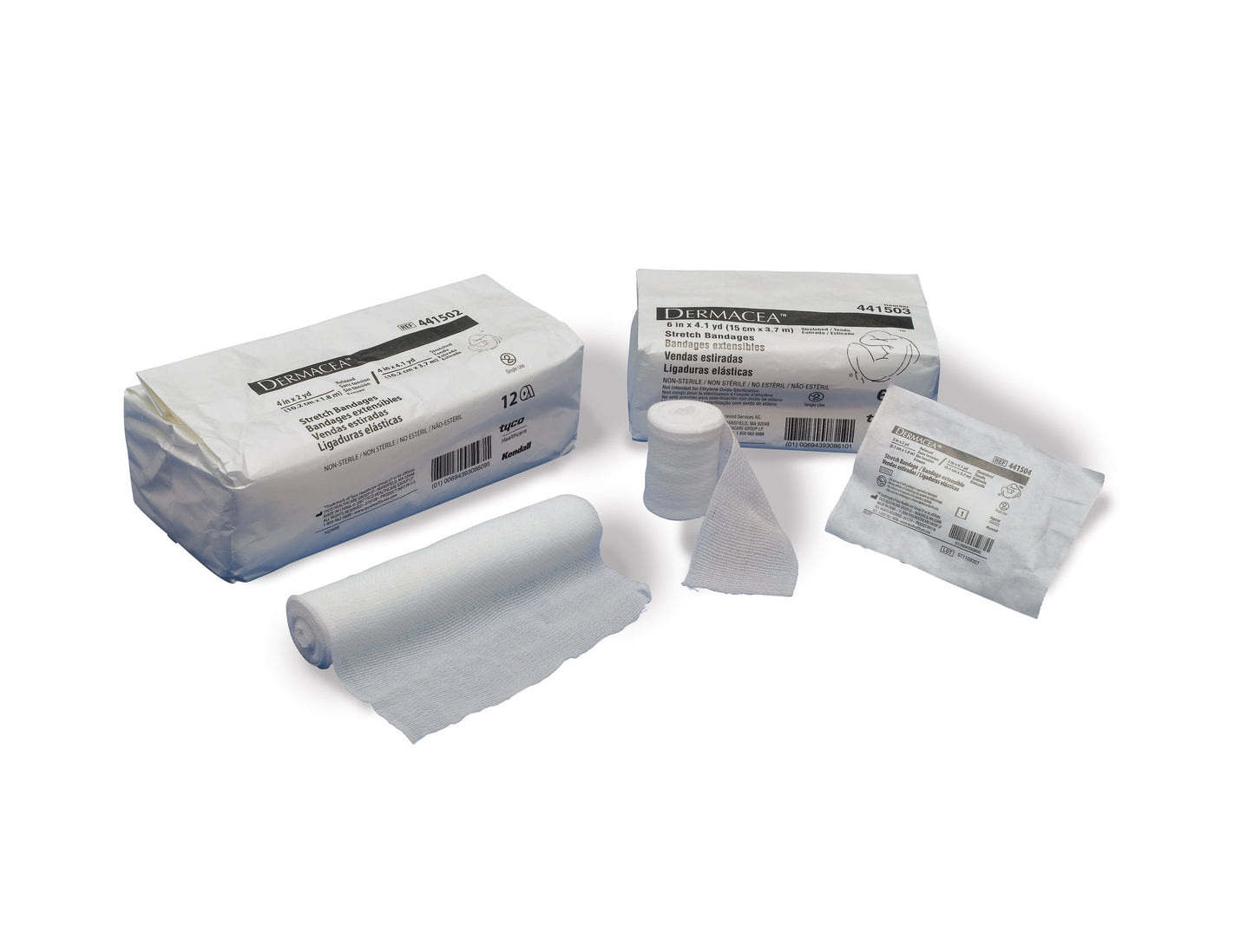 GAUZE, DERMACEA 6PLY 4 1/2"X4YDS (100RL/CS)