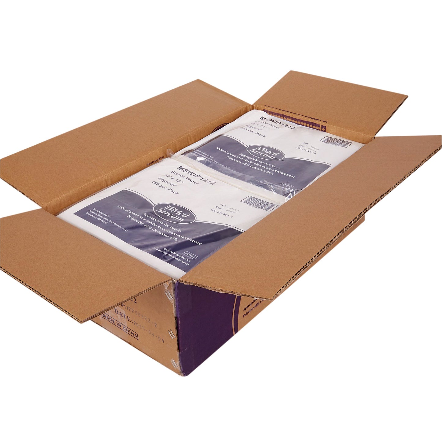 WIPE, DRY SURFACE LINT FREE STR 12"X12" (150/PK 8PK/CS)