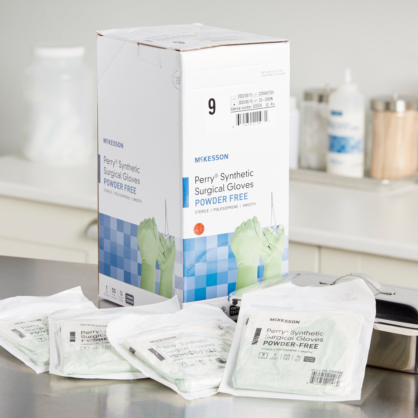 GLOVE, SURG PLYISO 9.0 STR2 SMTH CHEMO (50PR/BX 4BX/CS)
