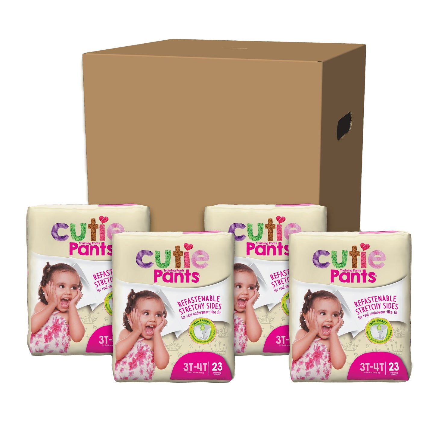 PANTS, TRAINING CUTIE GIRLS 3T-4T (23/BG 4BG/CS)