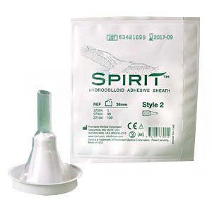 CATH, EXTRN CNDM ML SIL SPIRIT STYL3 32MM (100/CS RCHMED