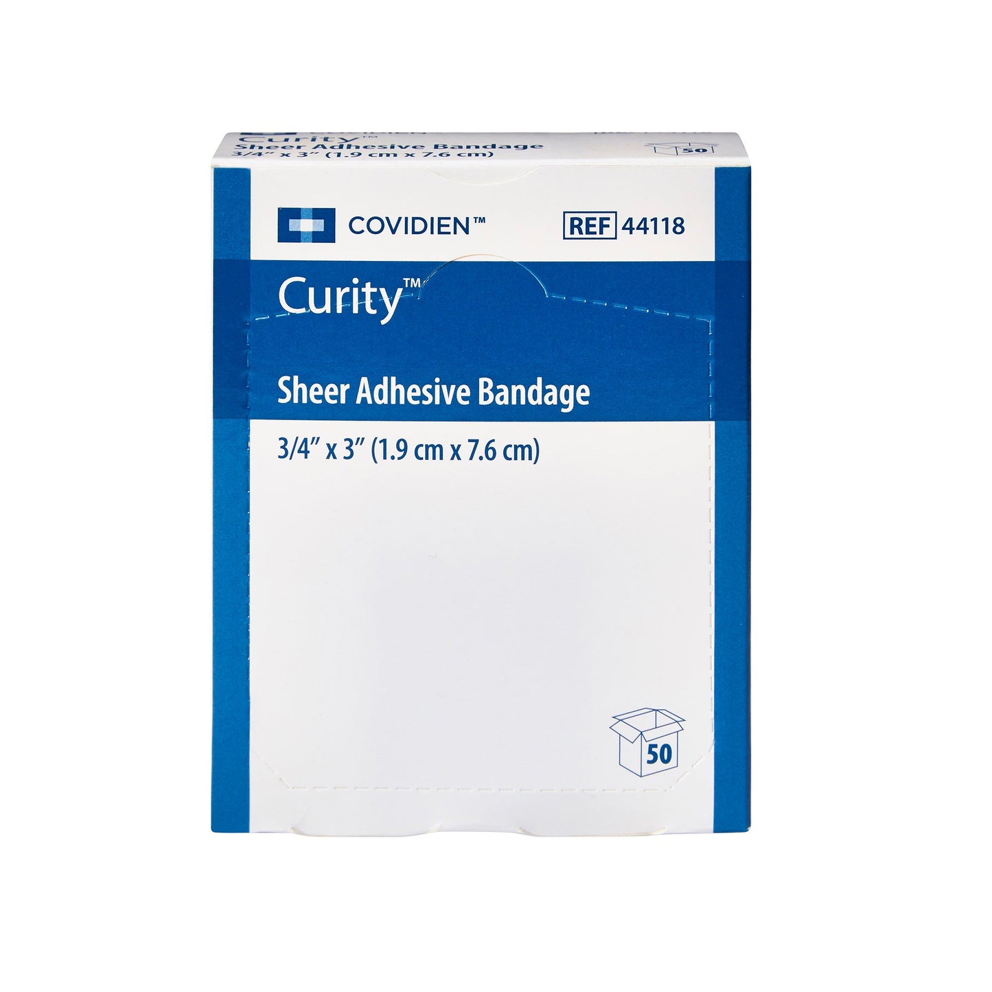 BANDAGE, SHEER 3/4X3 (50/BX 72BX/CS) KENDAL