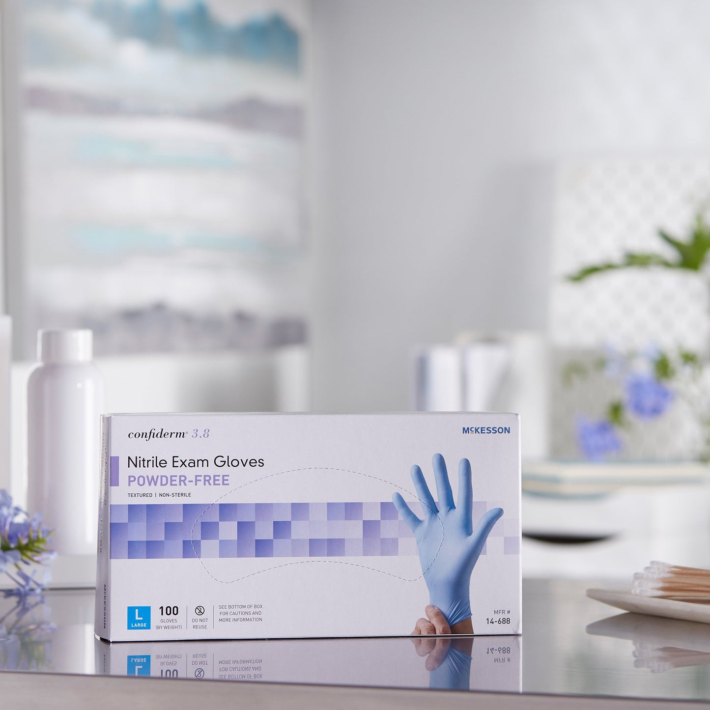 GLOVE, EXAM NTRL LG N/S 3.8 (100/BX 10BX/CS)
