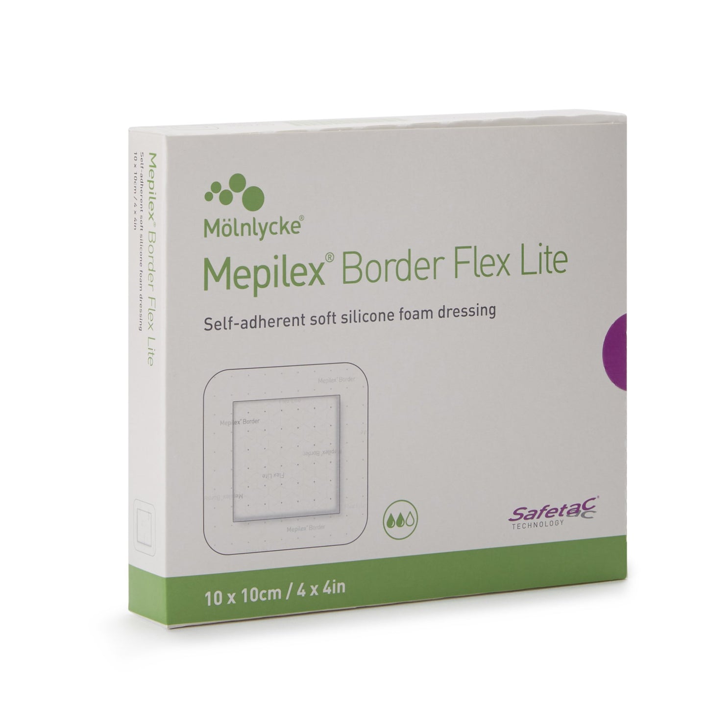 DRESSING, BORDER FLEX LITE 4"X4" (5/BX 10BX/CS)