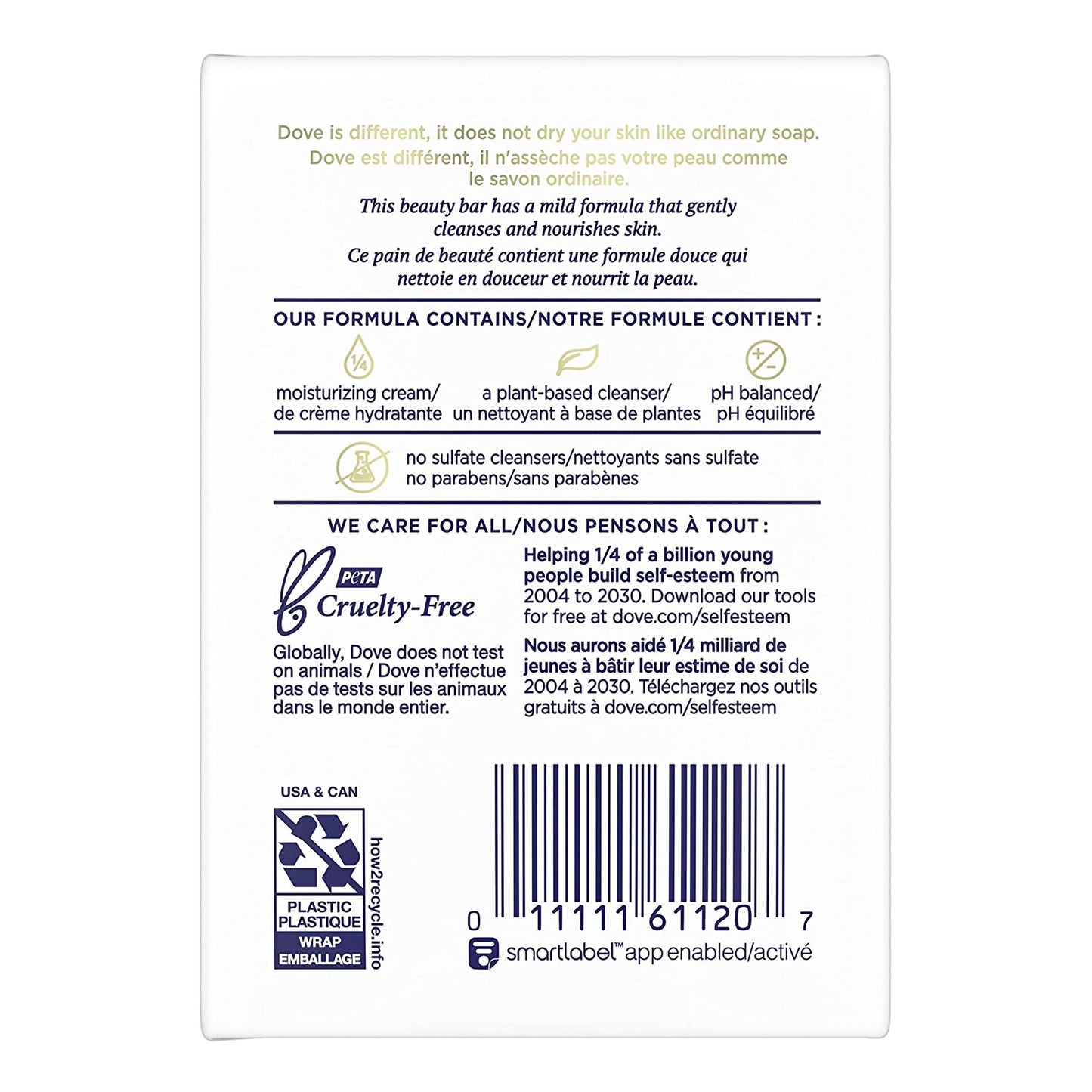 SOAP, DOVE BAR SENSITIVE SKIN UNSCNTD 4.25OZ (2/PK