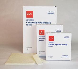 DRESSING, WOUND CALCIUM AG ZENIFBER ROPE 6" (10/BX)