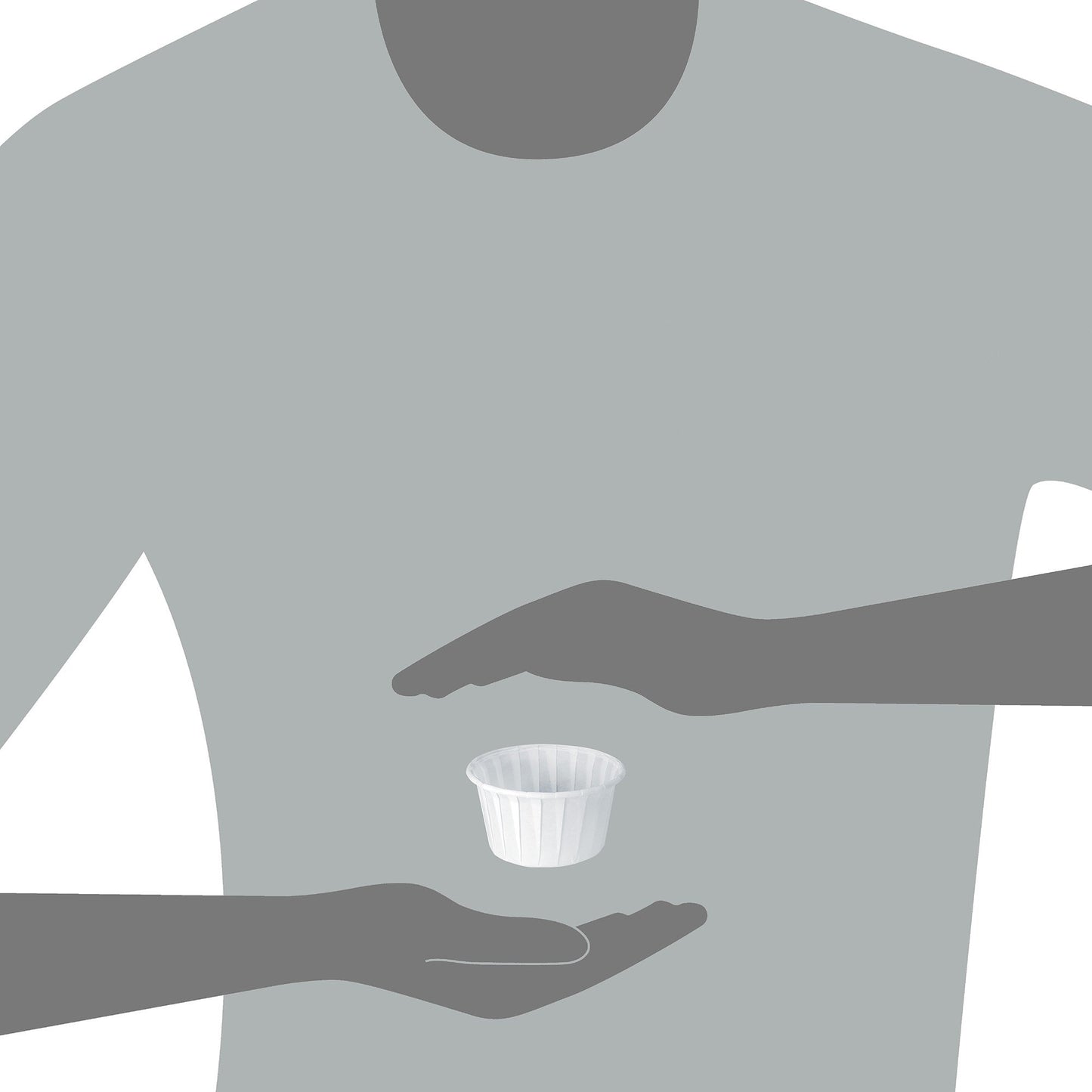 CUP, SOUFFLE TREATED 4OZ WHT (250/SL 20SL/CS)