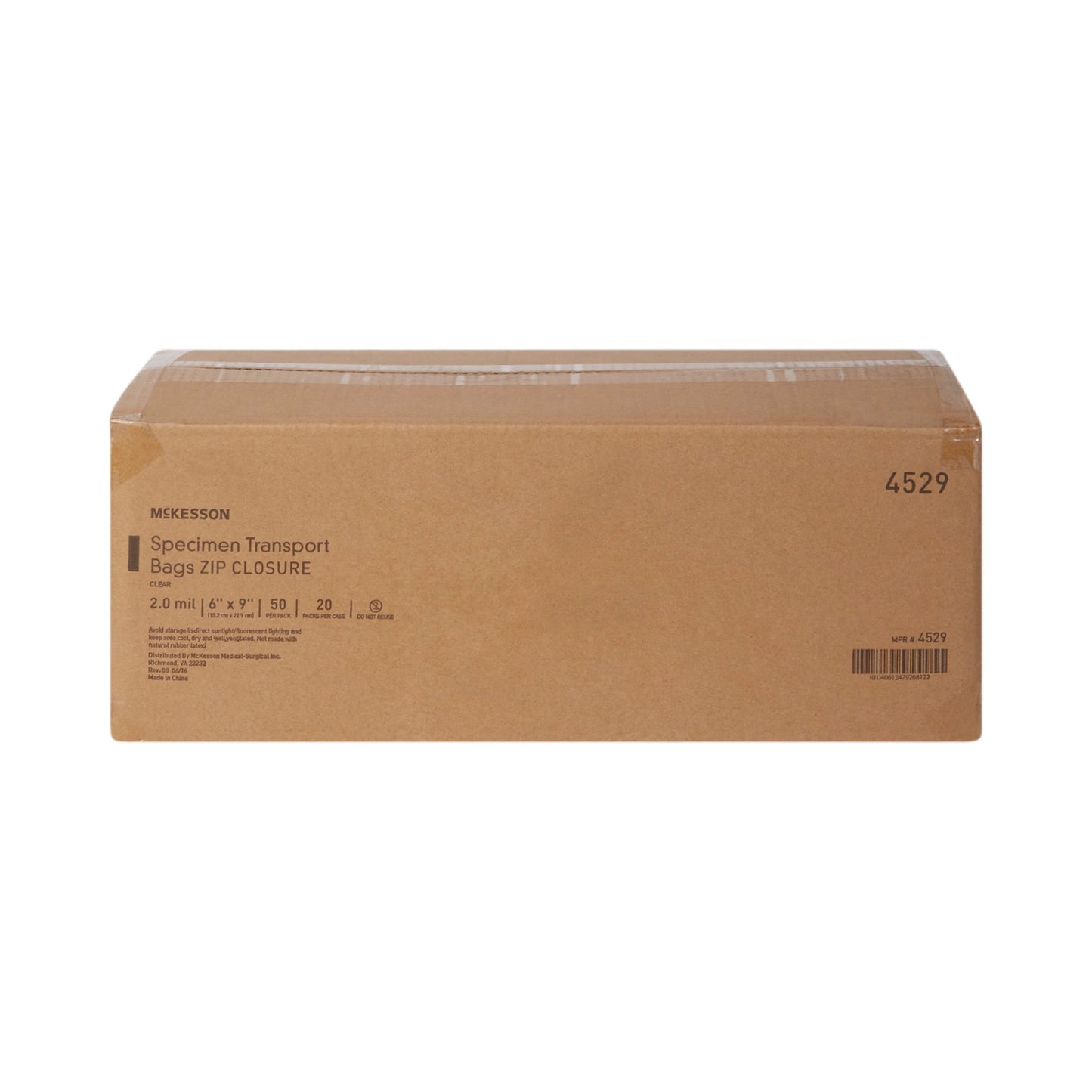 BAG, SPCMN BIOHAZ CLR 6X9 (50/BX 20BX/CS) PSSRDC