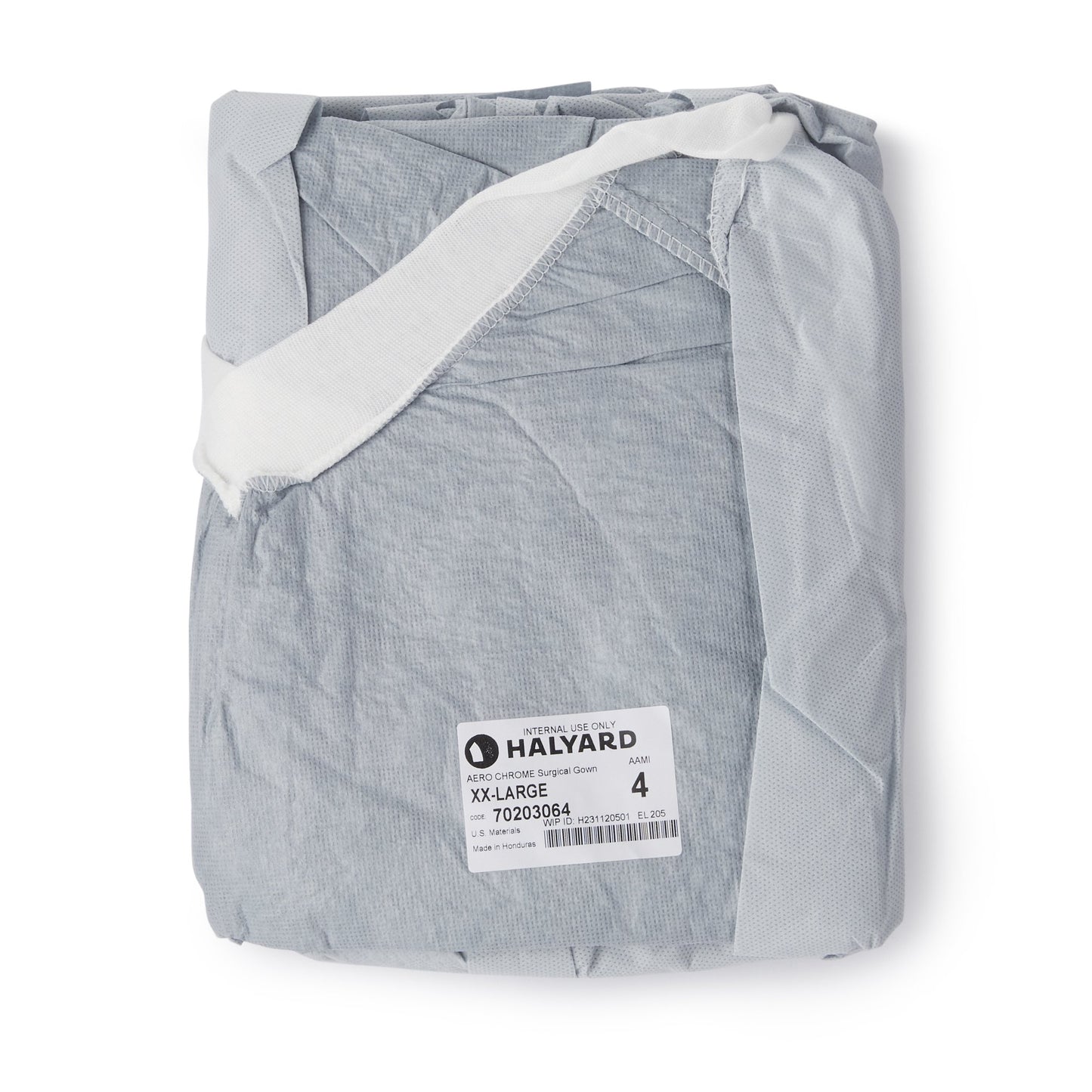 GOWN, SURG AERO CHROME AAMI 4 STR SLVR 2XLG (28/CS)
