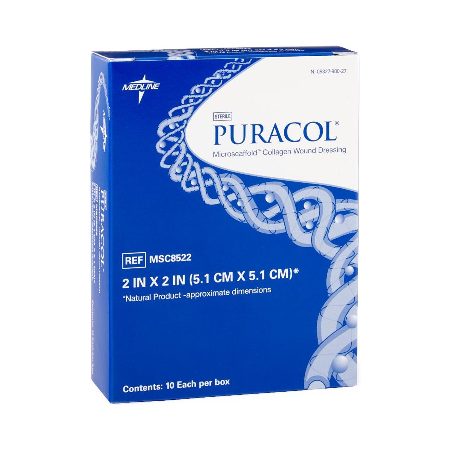 DRESSING, COLLAGEN PURACOL 2X2(10/BX 5BX/CS)