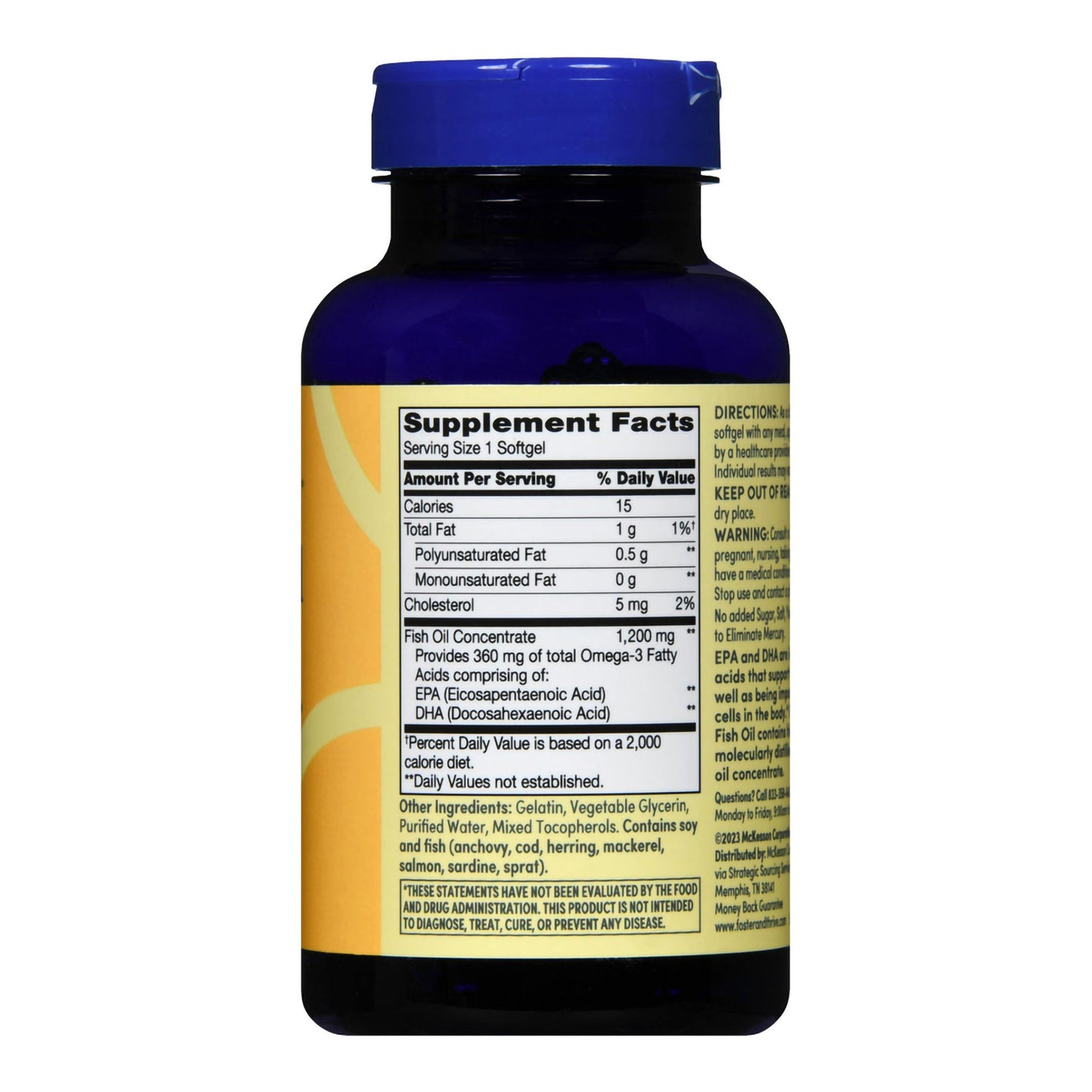 FISH OIL, CAP SGEL FT SM 1200MG (100/BT)