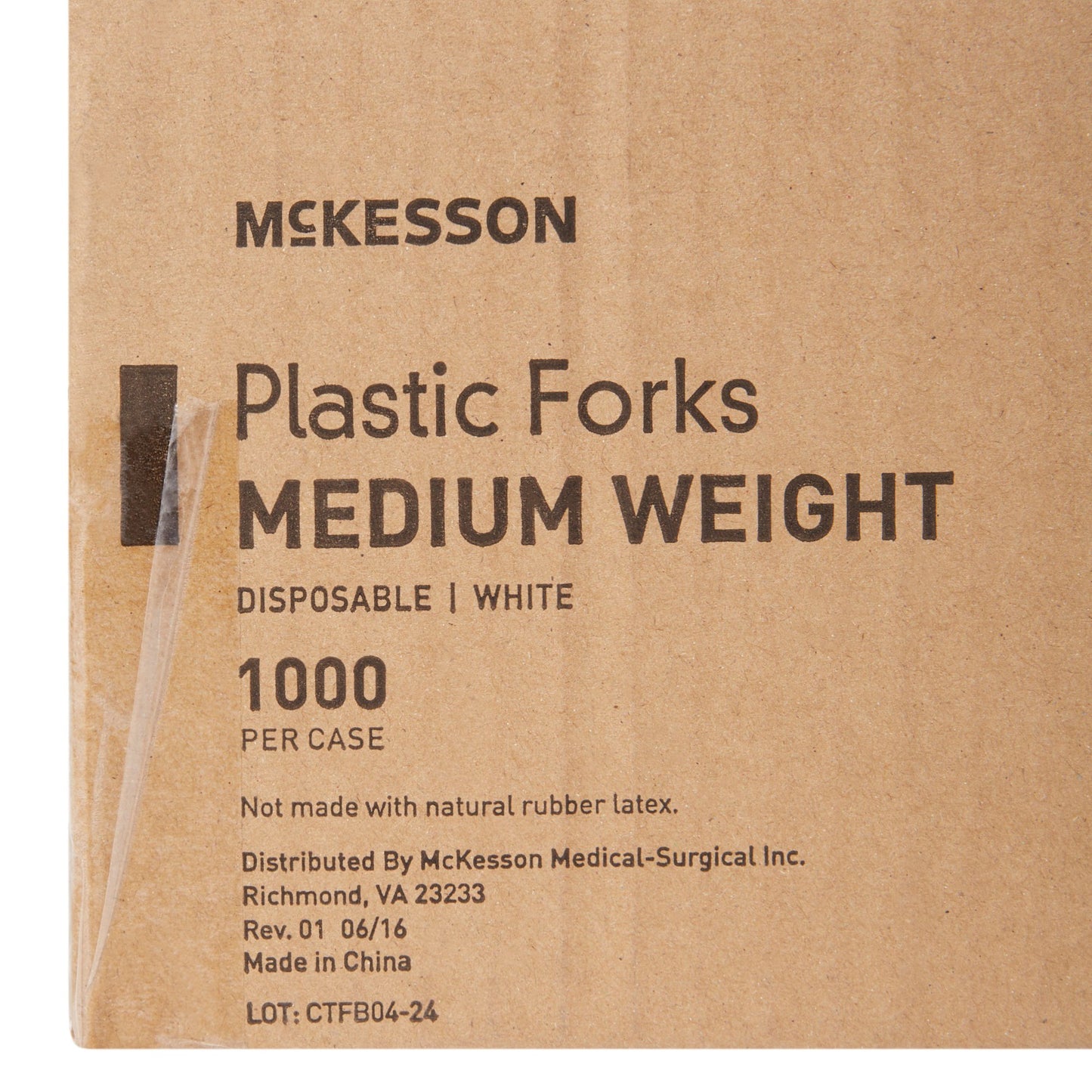 FORK, PLASTIC MED WGHT WHT 5 3/4" (1000/CS)