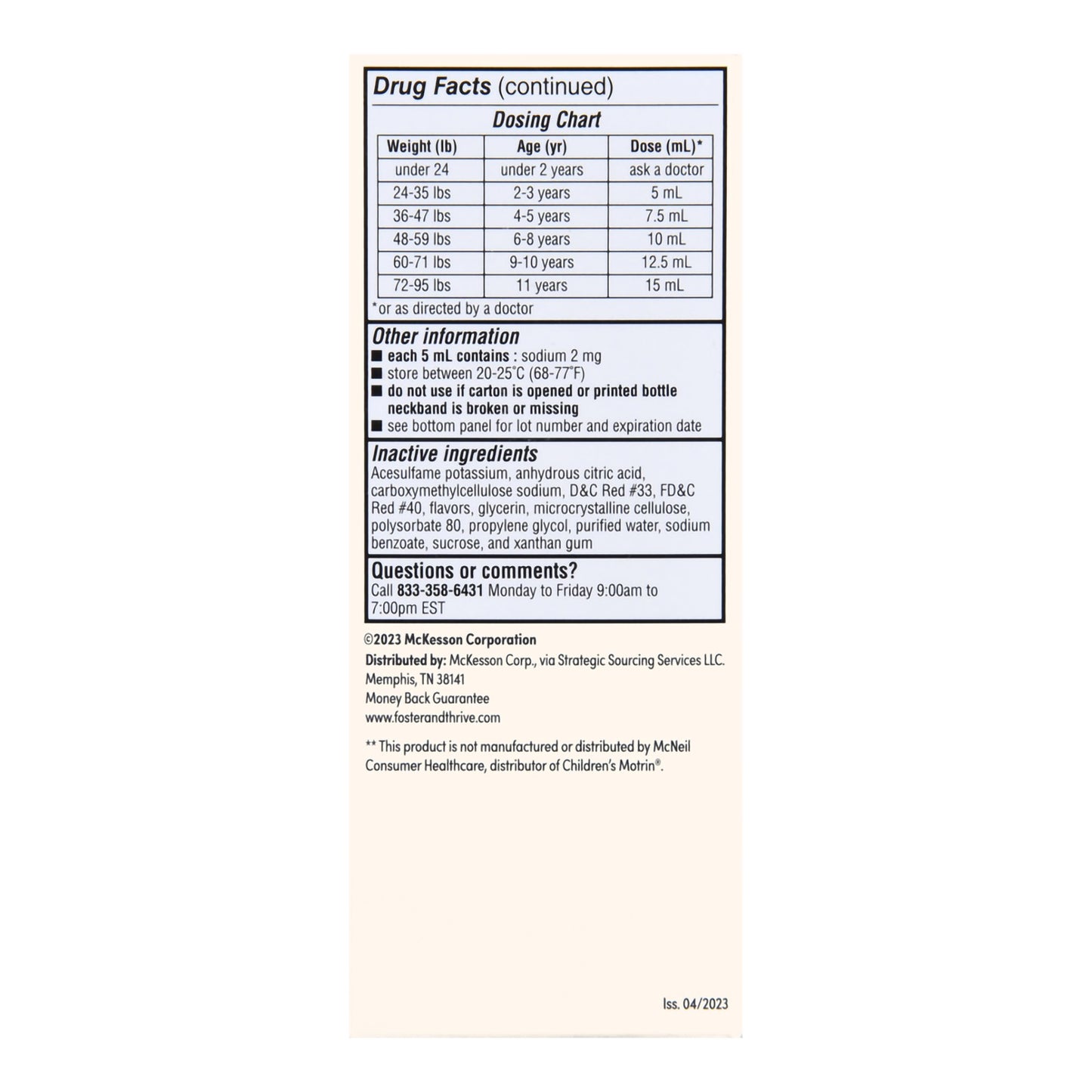 IBUPROFEN, SUSPN ORAL FT CHLD BUBBLE GUM 100MG 4OZ