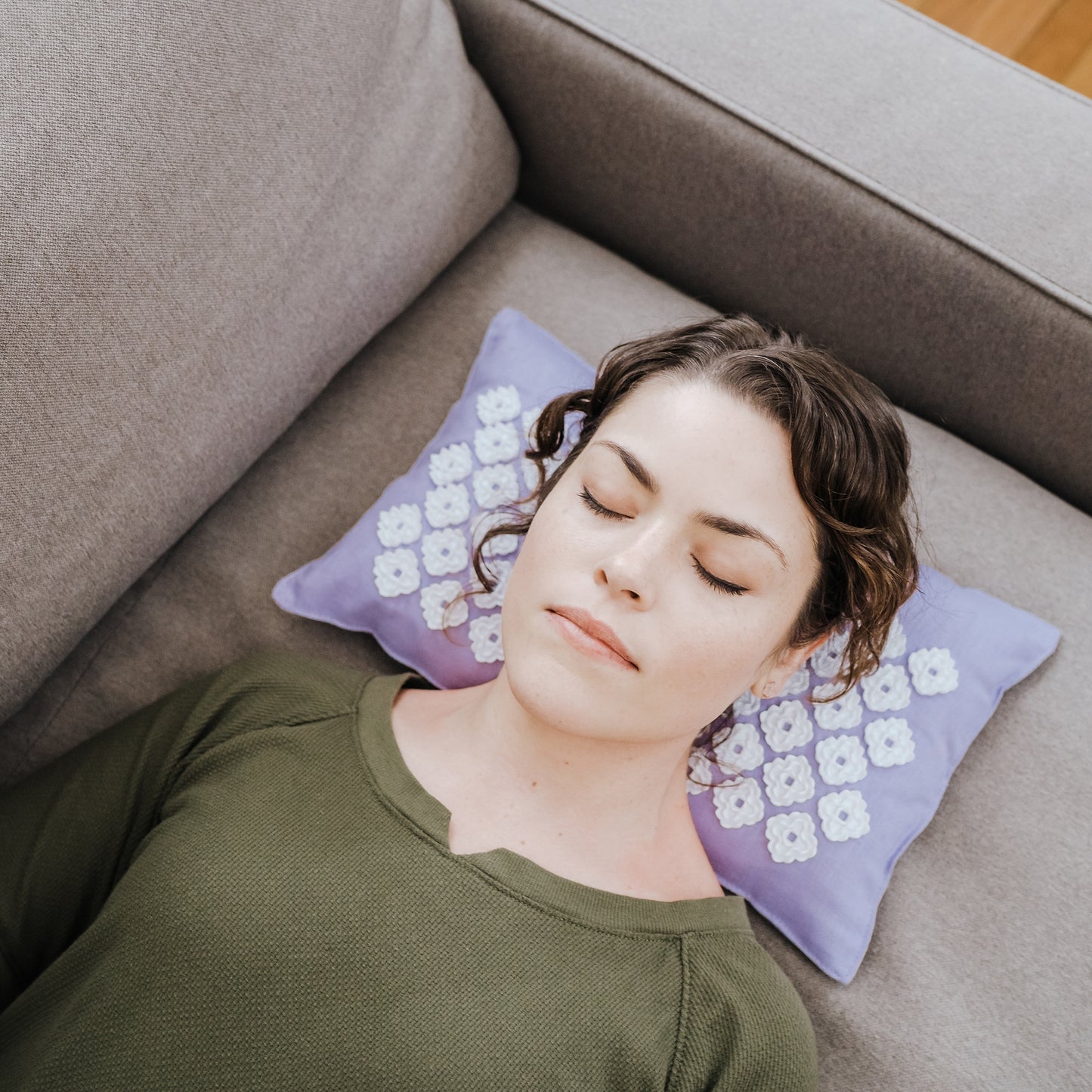 PILLOW, ACUPRESSURE KANJO AROMA LAV (16/CS)