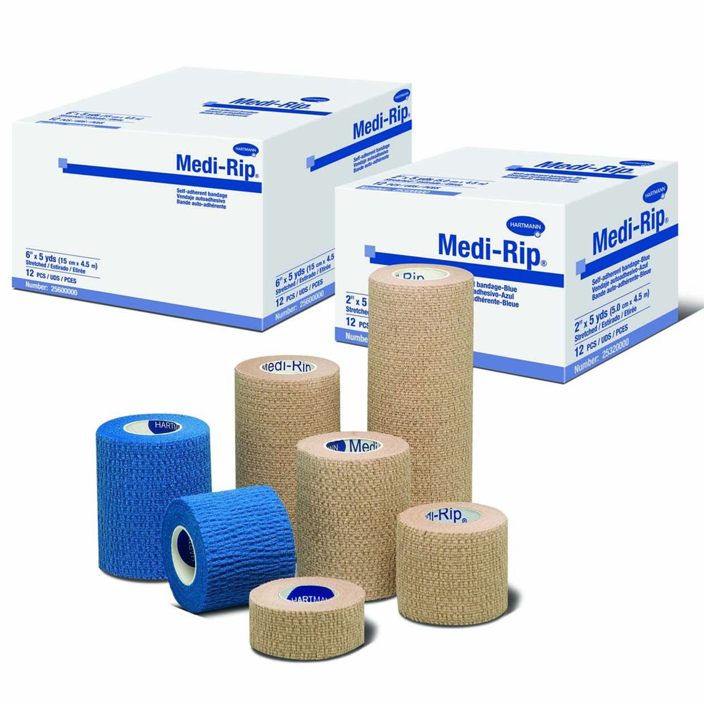 BANDAGE, MEDIRIP SA TAN 2"X5YD(12RL/BX 8BX/CS)0520