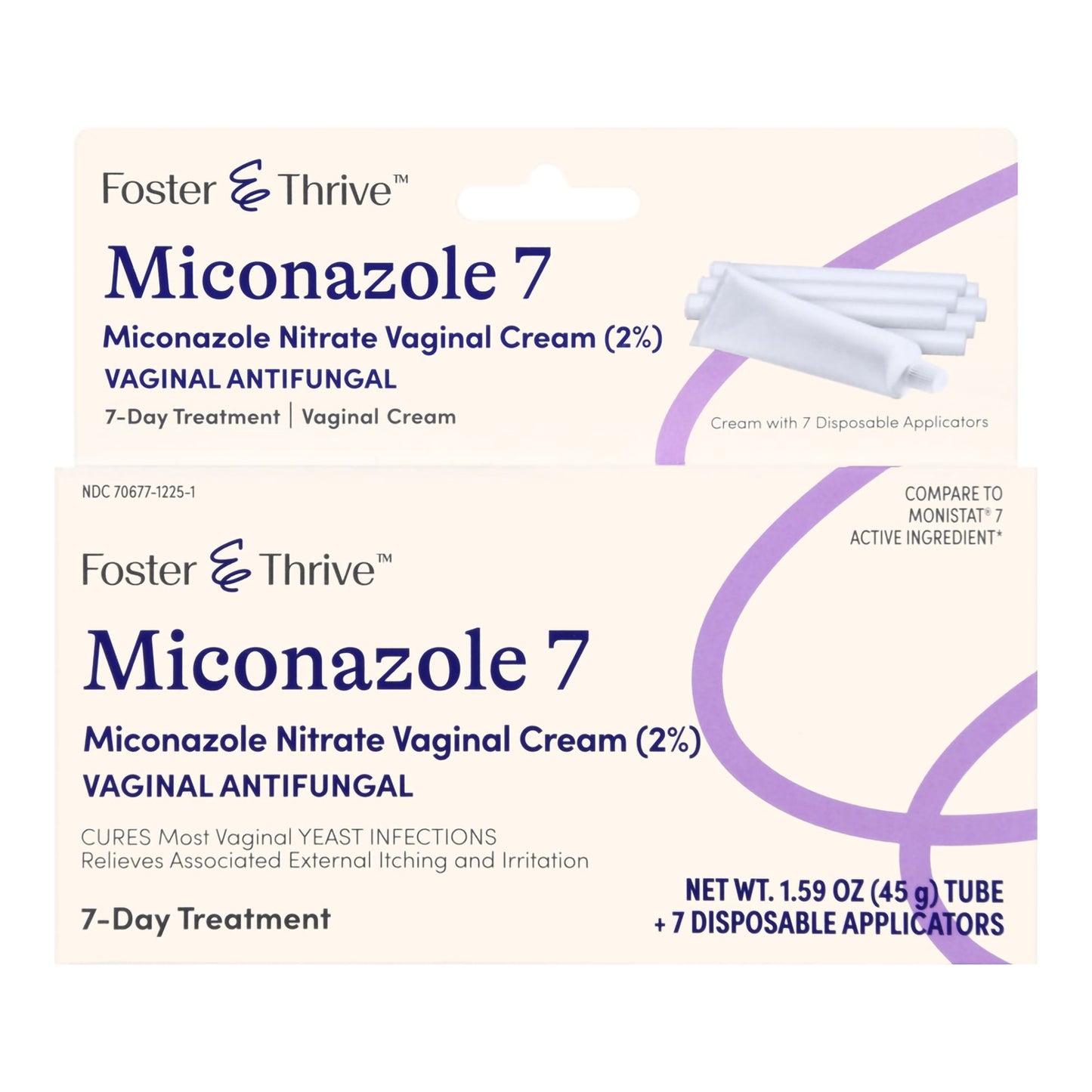 MICONAZOLE 7, CRM FT W/DISP APPL1.59OZ
