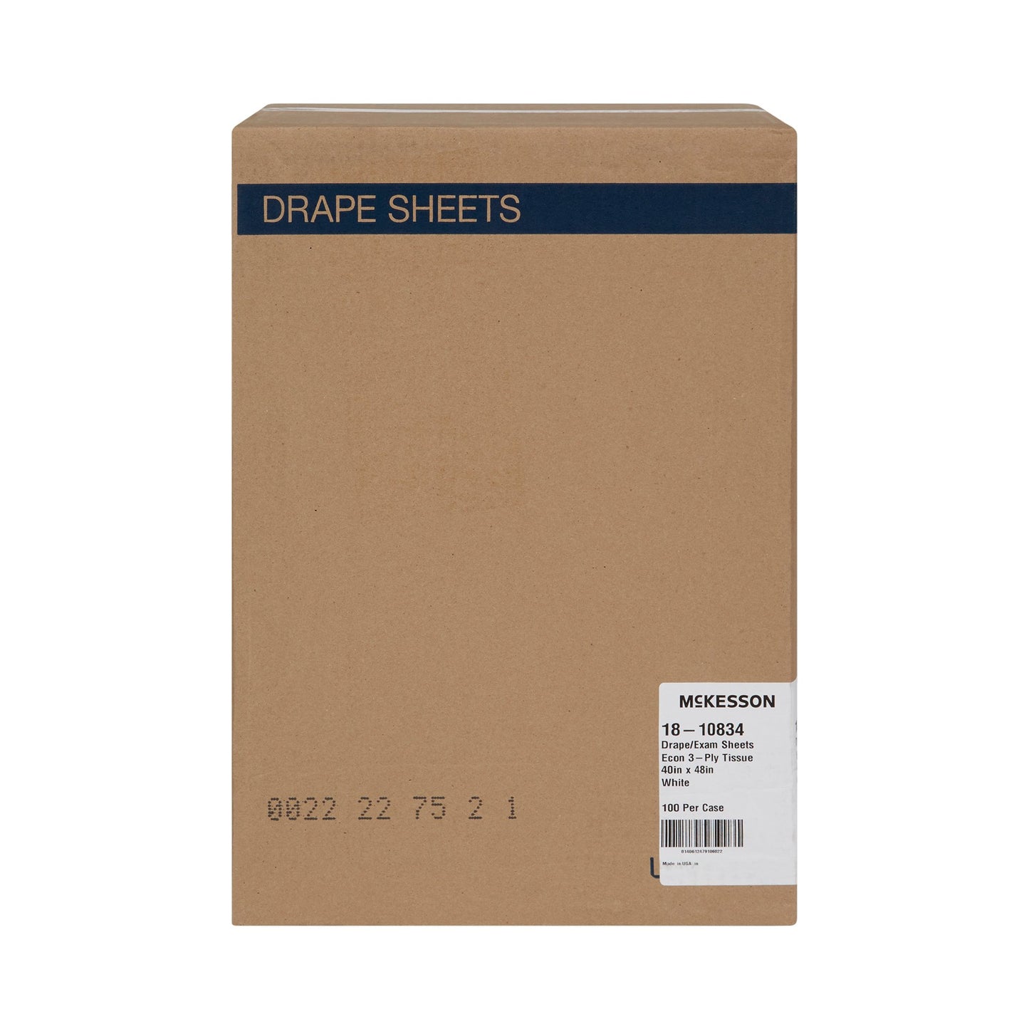 SHEET, DRAPE 3PLY ECON WHT 40X48 (100/CS)