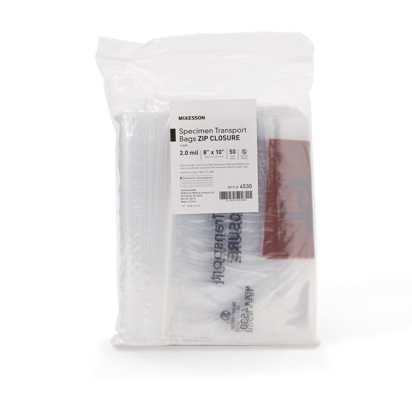 BAG, SPECIMEN 8X10 CLR (1000/CS) PSSRD2