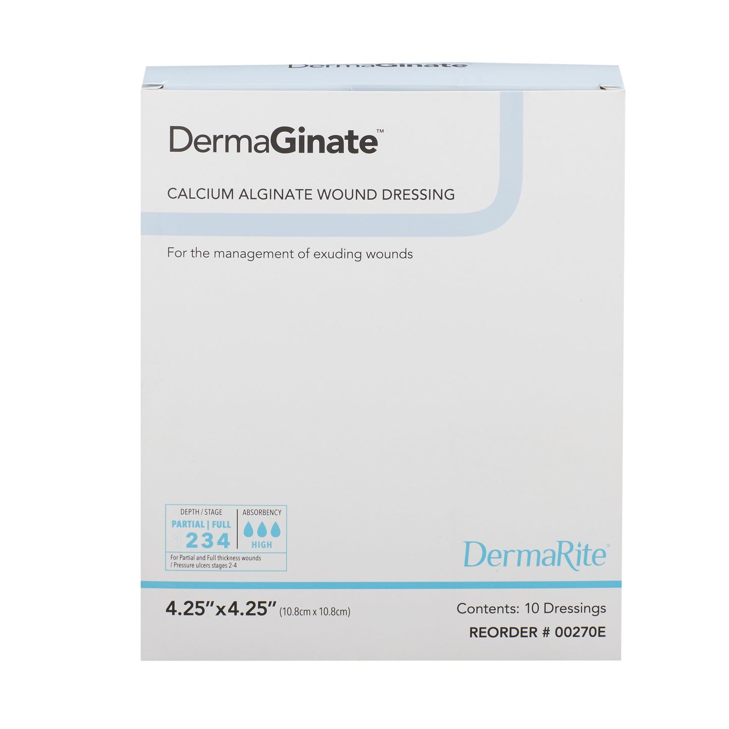 DRESSING, DERMAGINATE 4.25"X4.25" (10/BX)