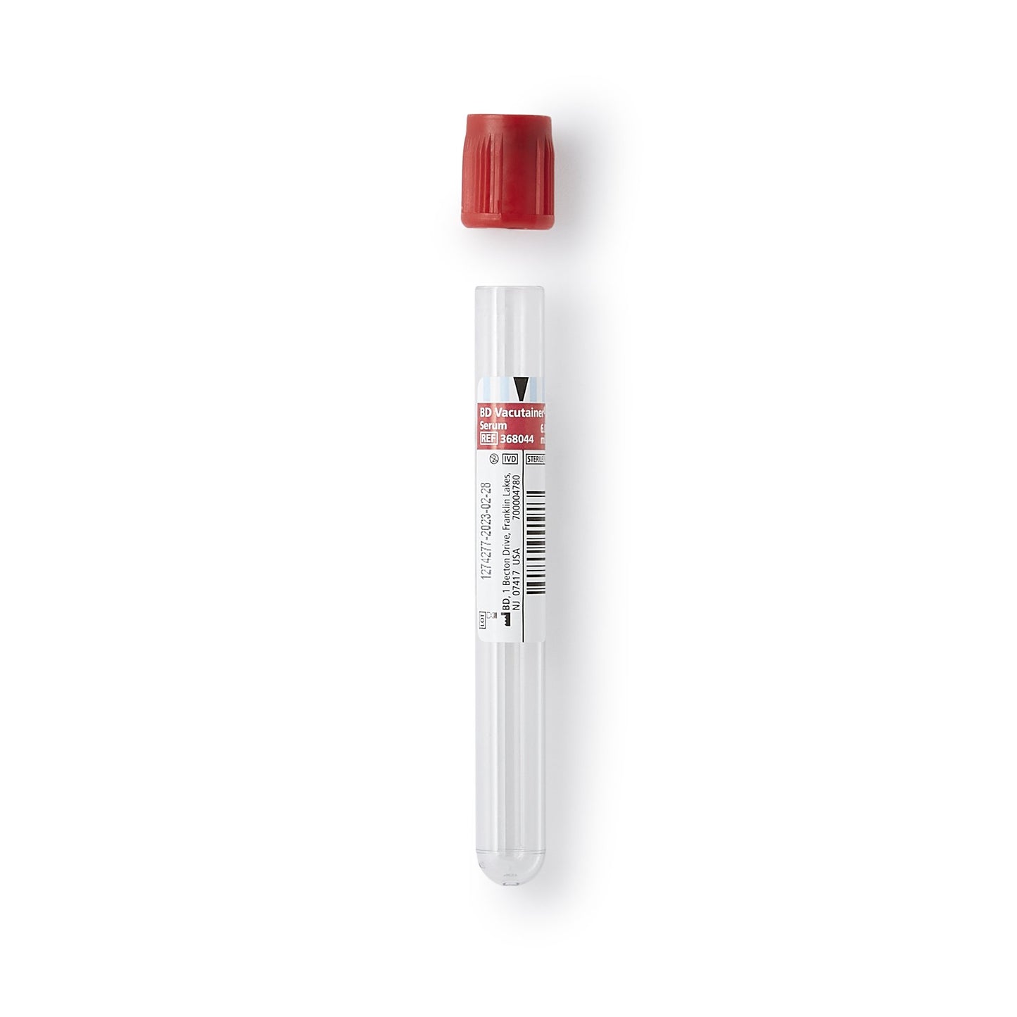 TUBE, BLD COL CLOT RED 6ML PLAS VACUTAINER (100/PK 10PK/CS)