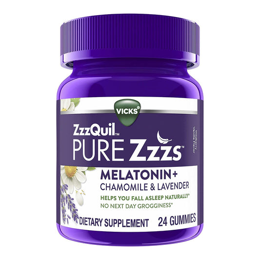 ZZZQUIL, GUMMIES MELATONIN+CHAMOMILE LAV (24/BT)