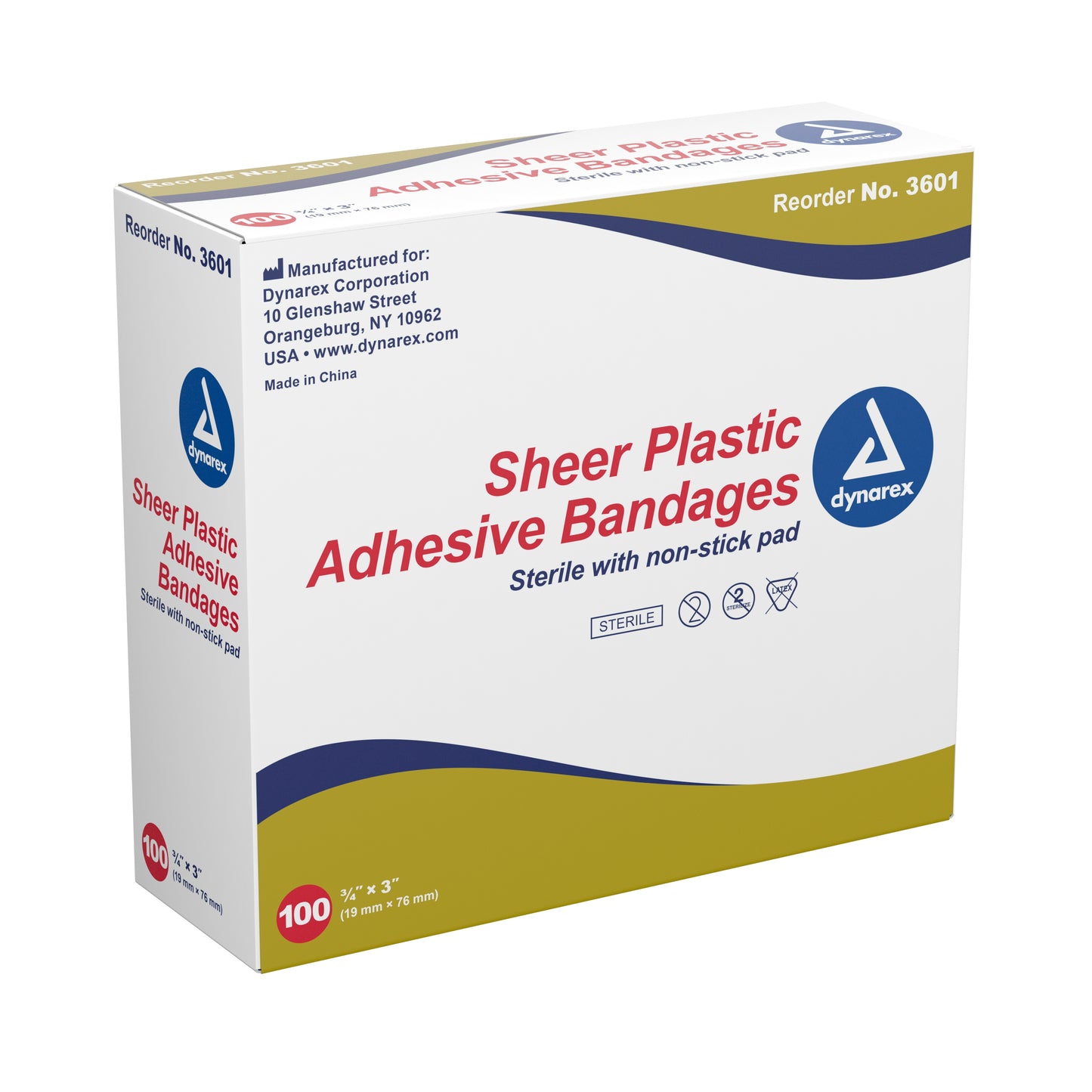 BANDAGE, ADHSV STRIP.75X3 STR (100/BX 24BX/CS)