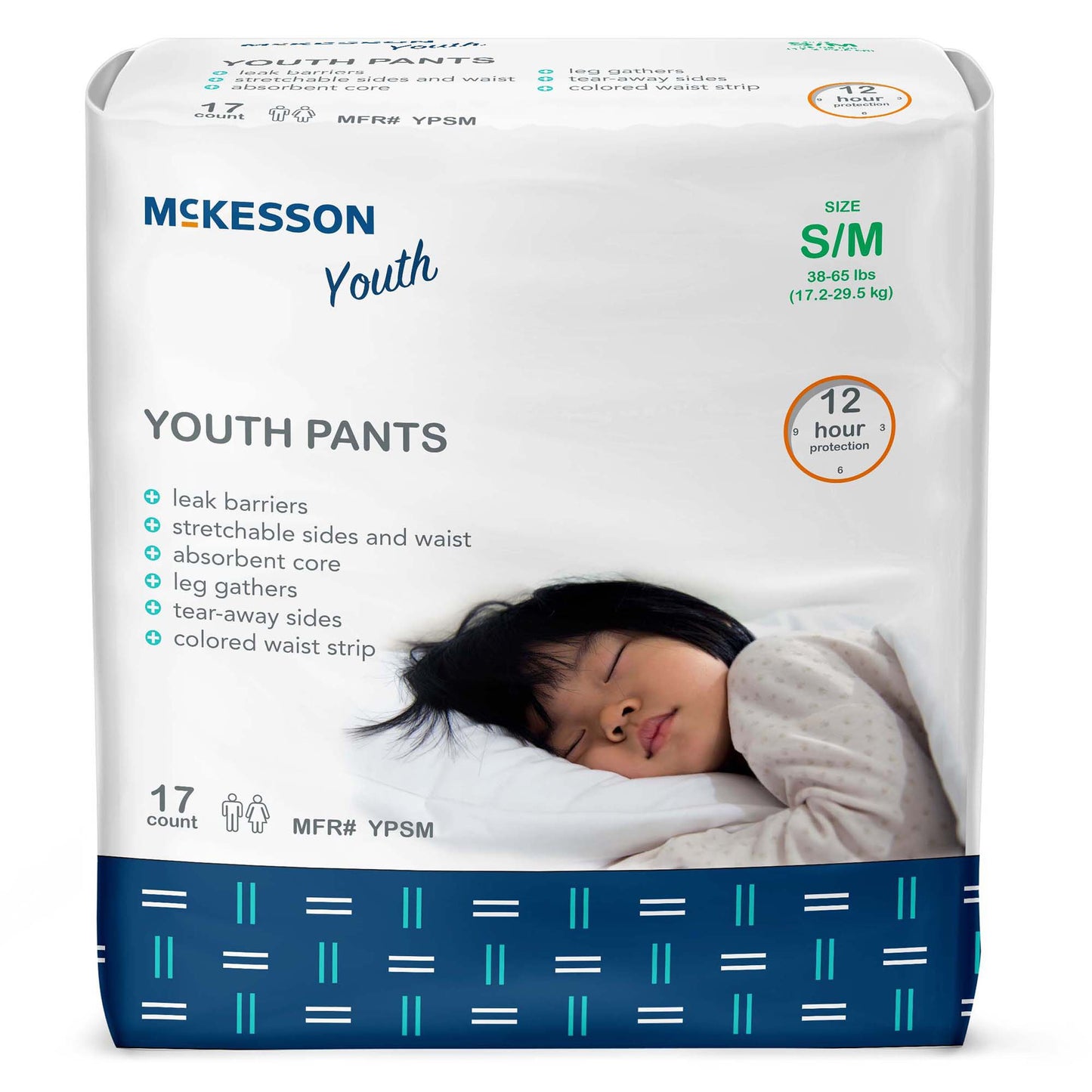 UNDERWEAR, PULL-ON YOUTH SM/MD 38-65LB (17/BG 4BG/CS)